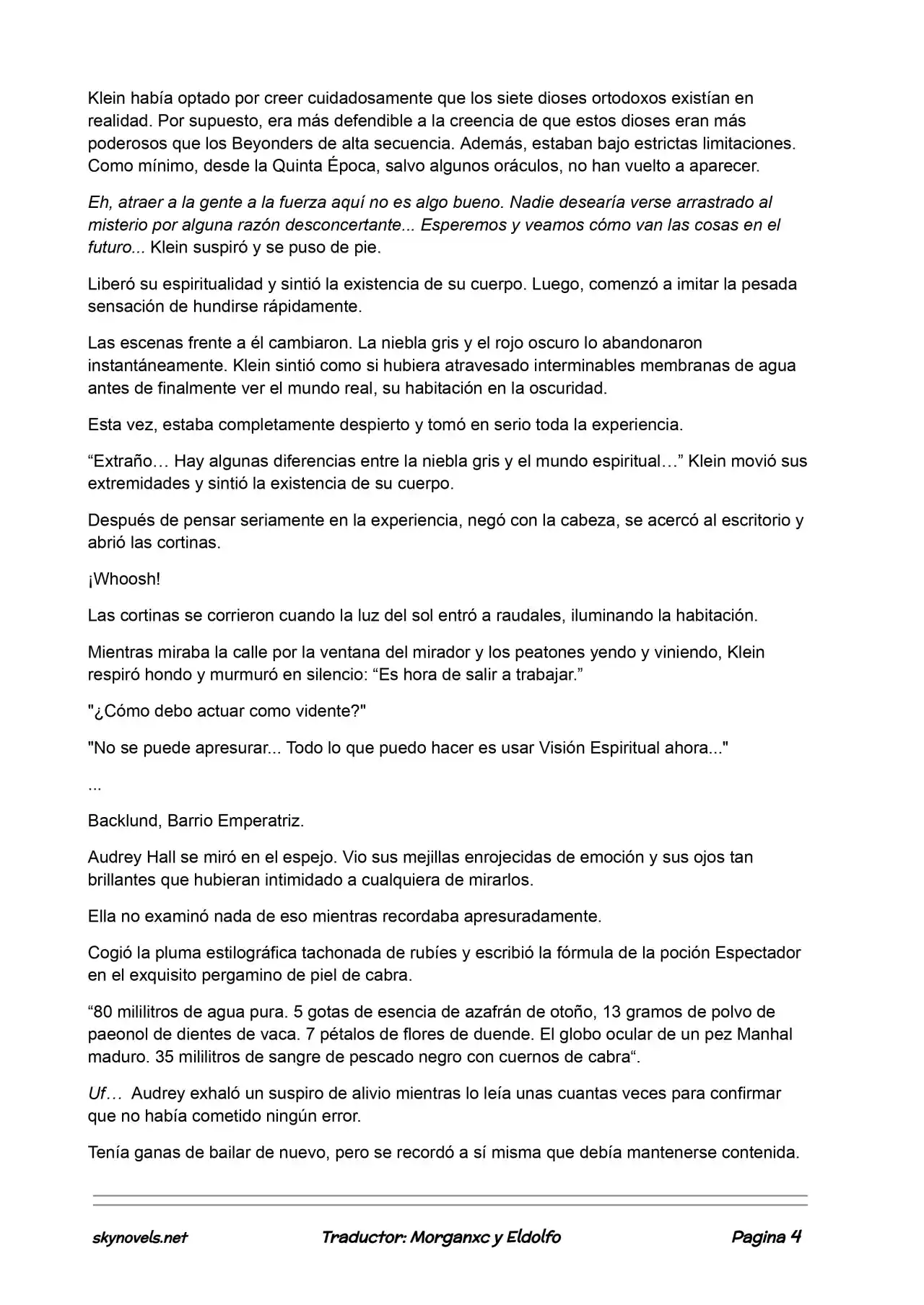 Lord Of The Mysteries (Novela) - Capítulo 36 - Página 4 - LectorTMOo