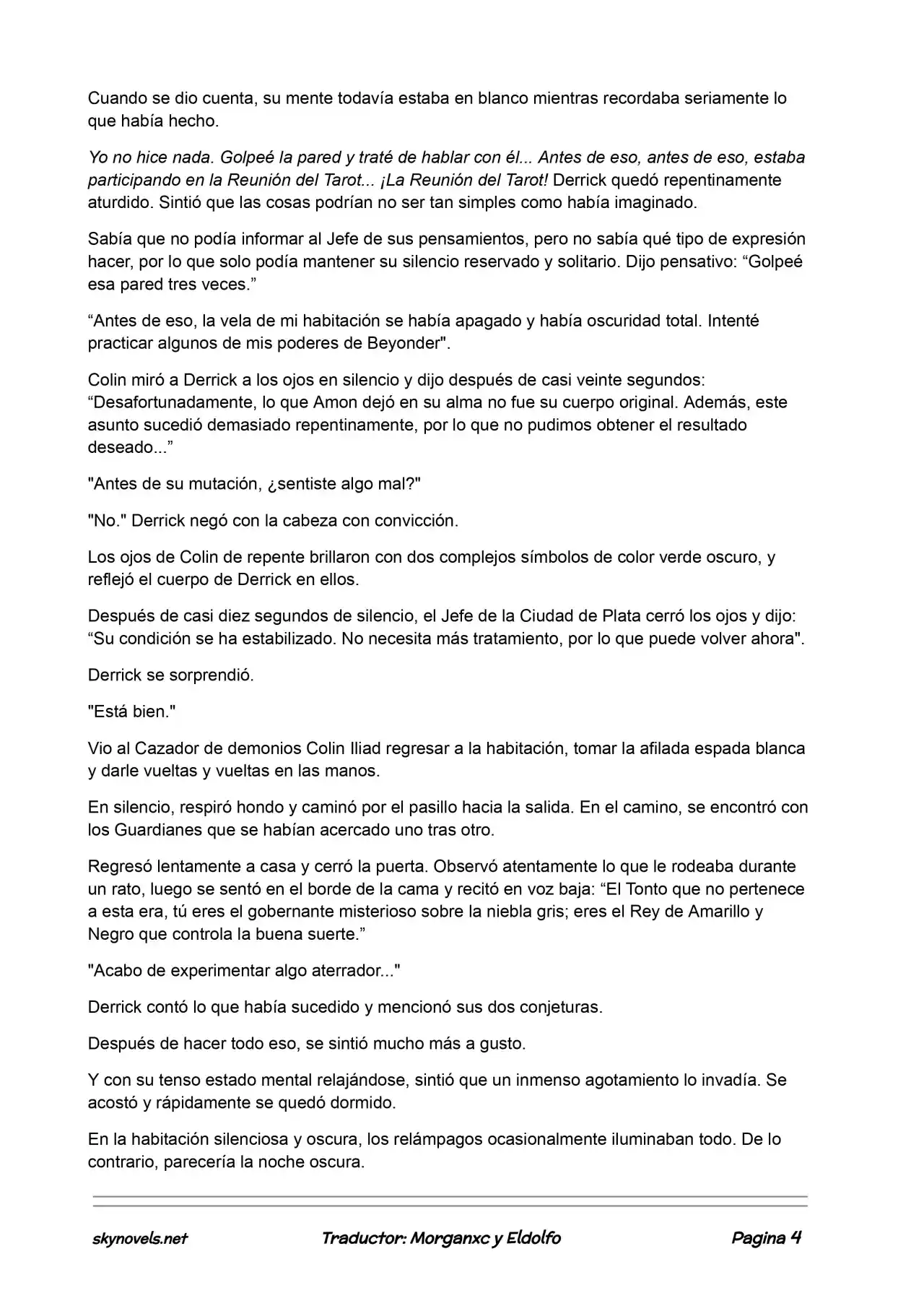 Lord Of The Mysteries (Novela) - Capítulo 361 - Página 4 - LectorTMOo