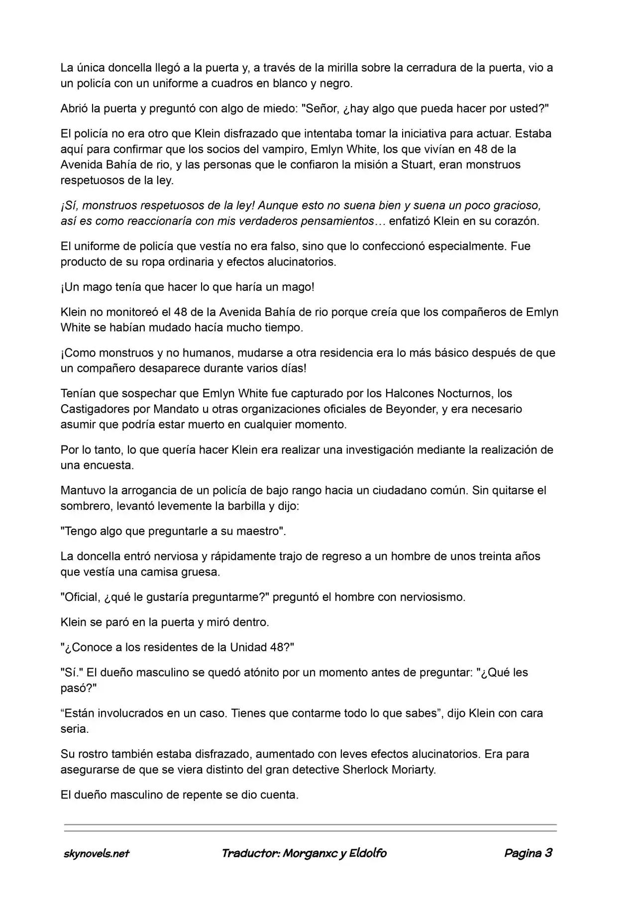 Lord Of The Mysteries (Novela) - Capítulo 365 - Página 3 - LectorTMOo