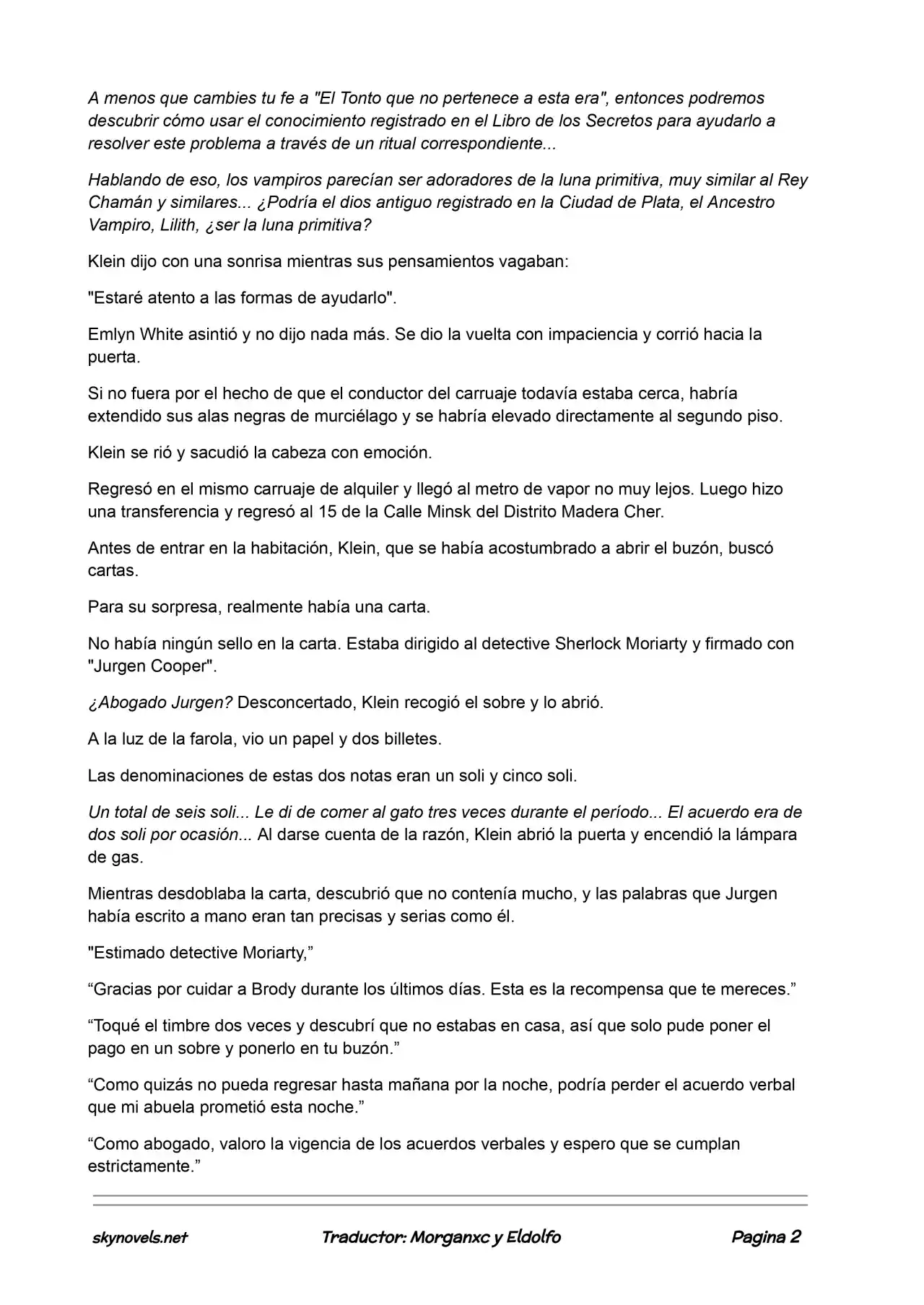 Lord Of The Mysteries (Novela) - Capítulo 370 - Página 2 - LectorTMOo