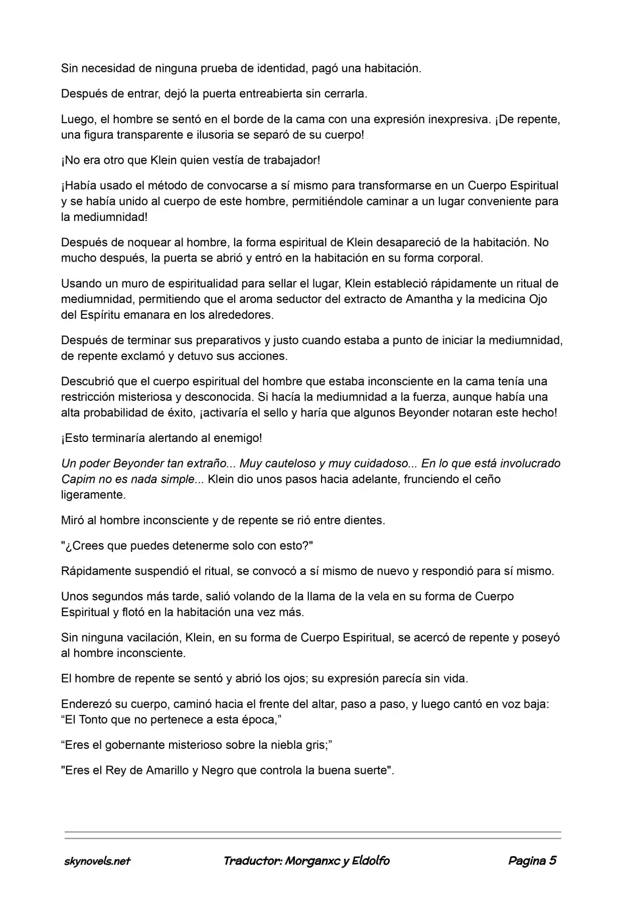 Lord Of The Mysteries (Novela) - Capítulo 375 - Página 5 - LectorTMOo