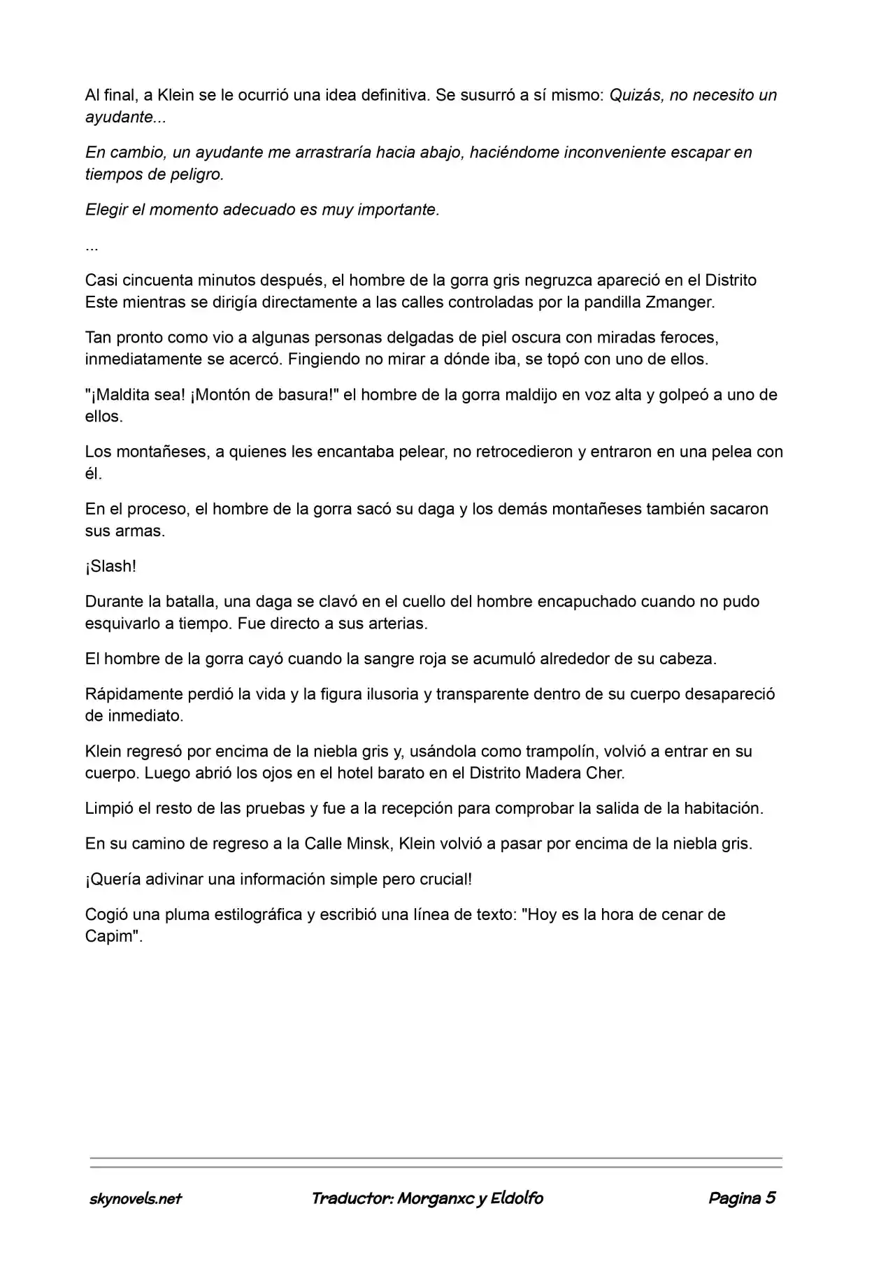 Lord Of The Mysteries (Novela) - Capítulo 376 - Página 5 - LectorTMOo
