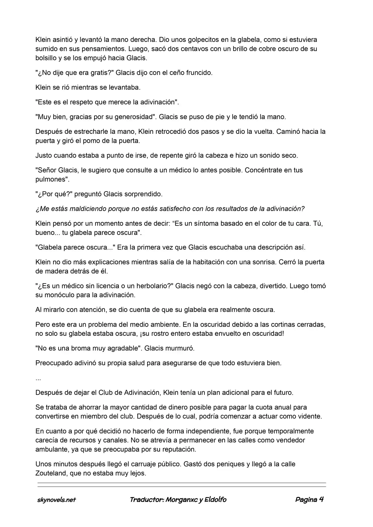 Lord Of The Mysteries (Novela) - Capítulo 38 - Página 4 - LectorTMOo