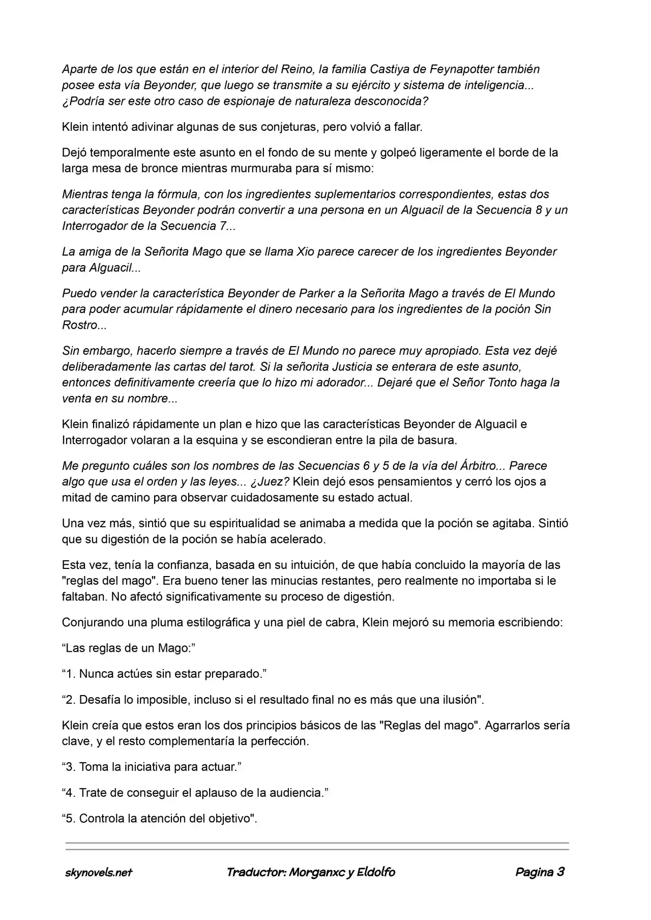 Lord Of The Mysteries (Novela) - Capítulo 381 - Página 3 - LectorTMOo