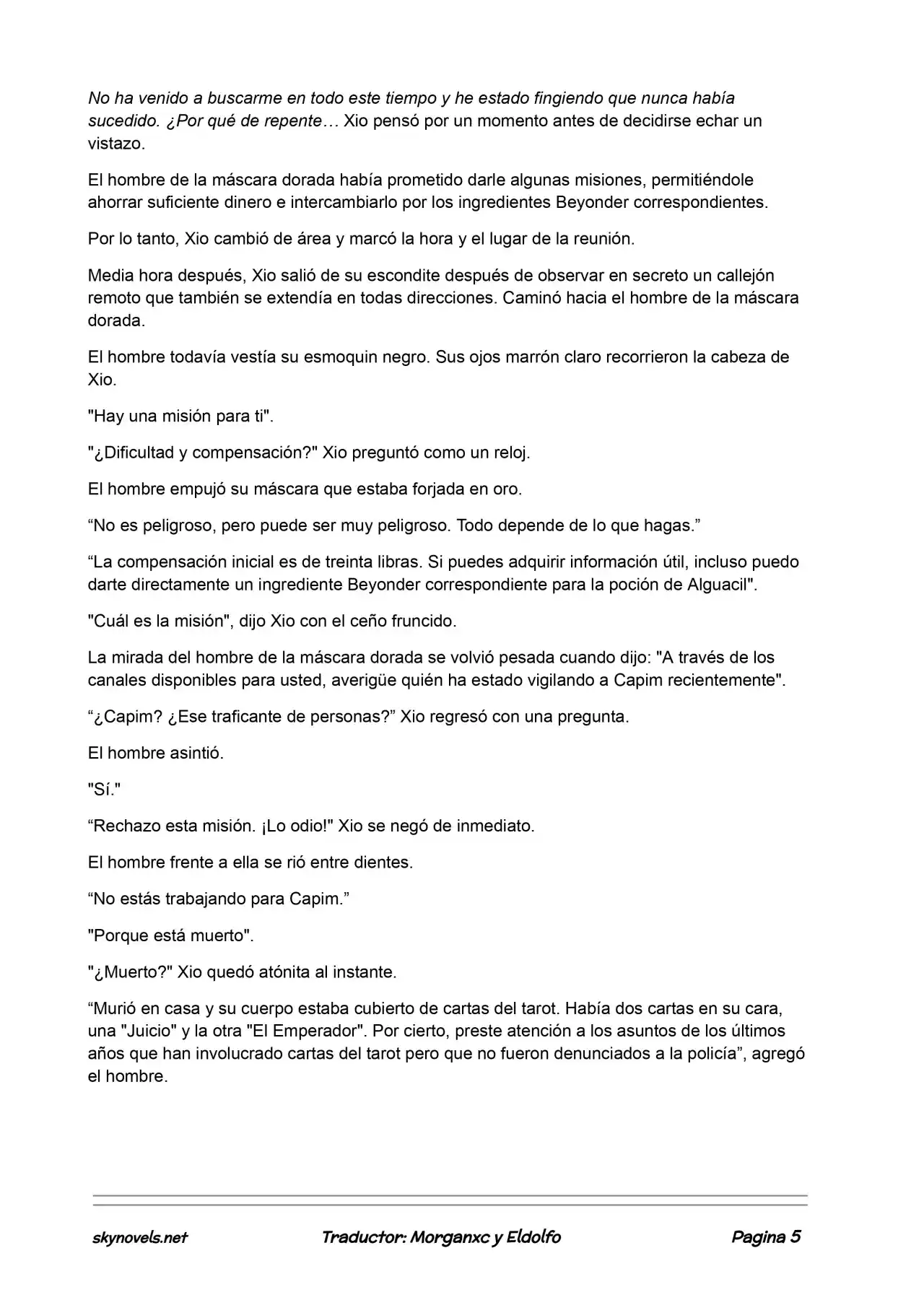 Lord Of The Mysteries (Novela) - Capítulo 381 - Página 5 - LectorTMOo