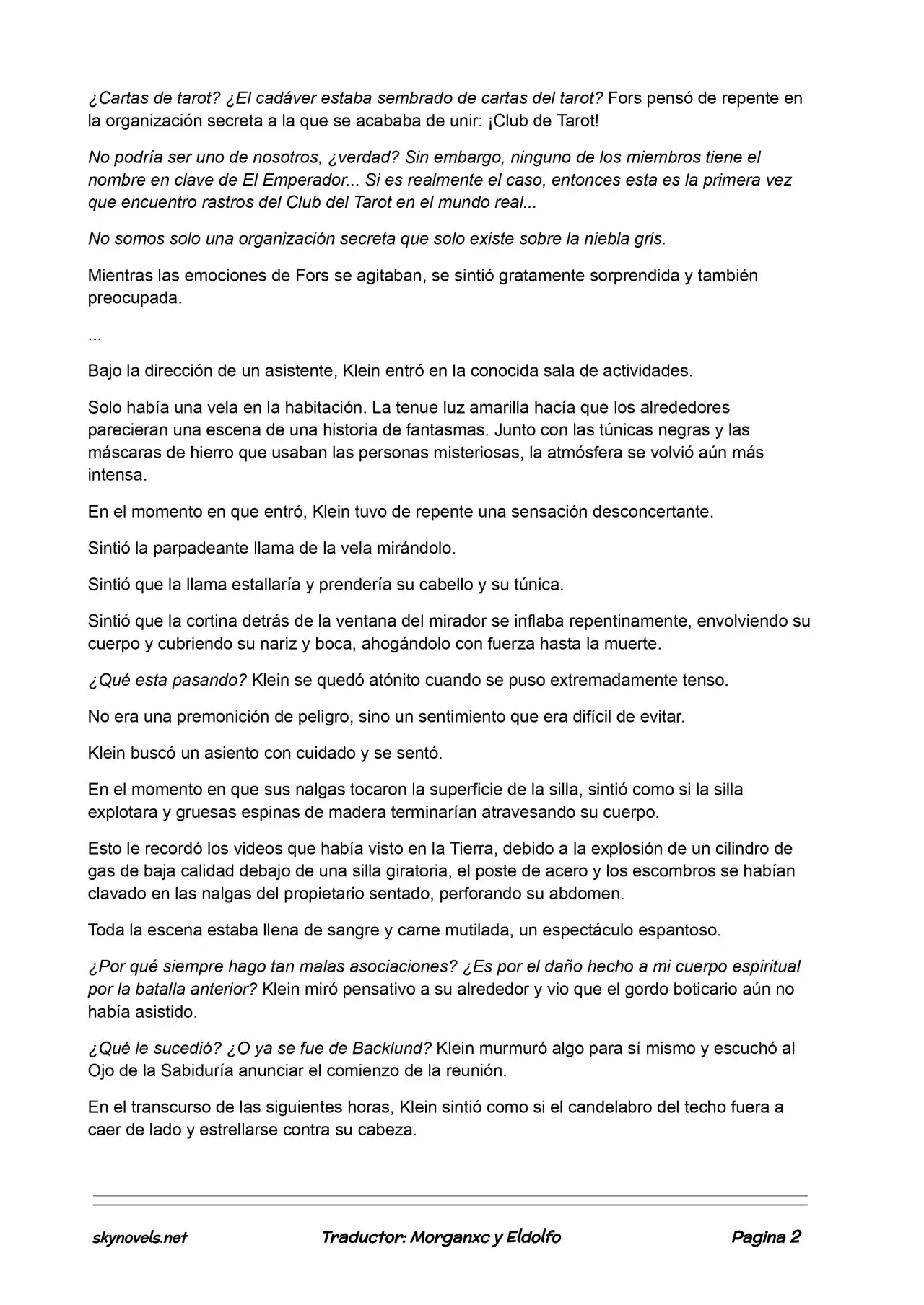 Lord Of The Mysteries (Novela) - Capítulo 382 - Página 2 - LectorTMOo