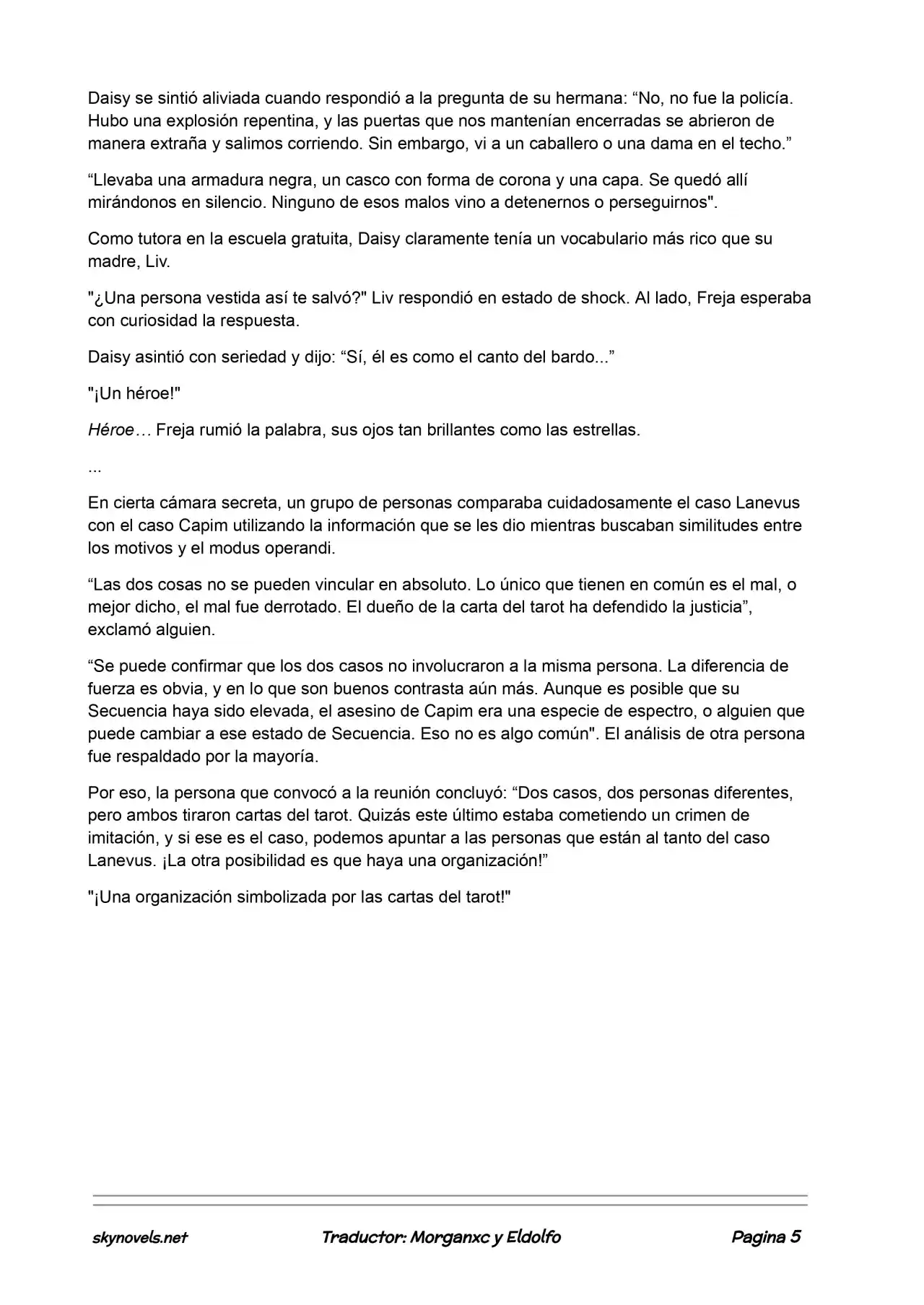 Lord Of The Mysteries (Novela) - Capítulo 383 - Página 5 - LectorTMOo