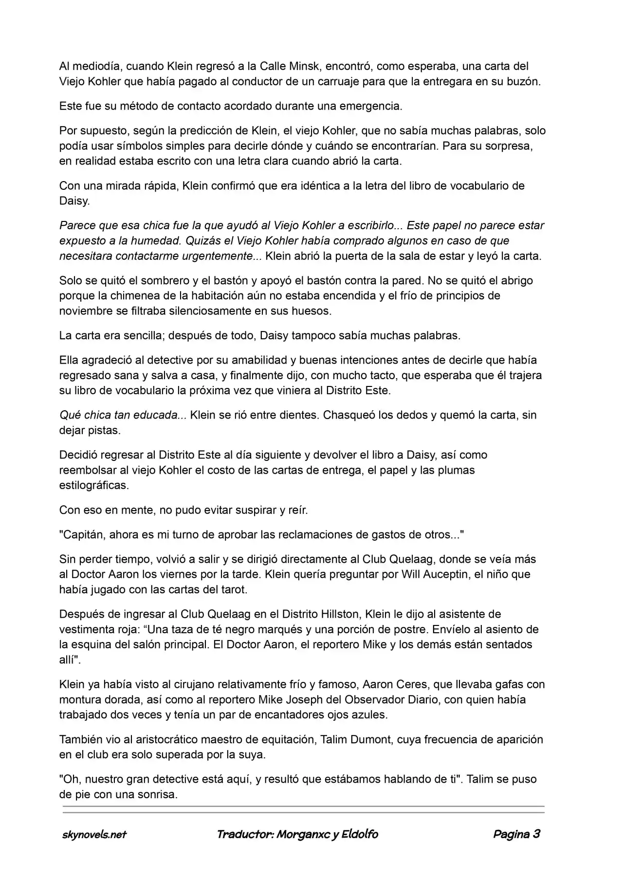 Lord Of The Mysteries (Novela) - Capítulo 384 - Página 3 - LectorTMOo