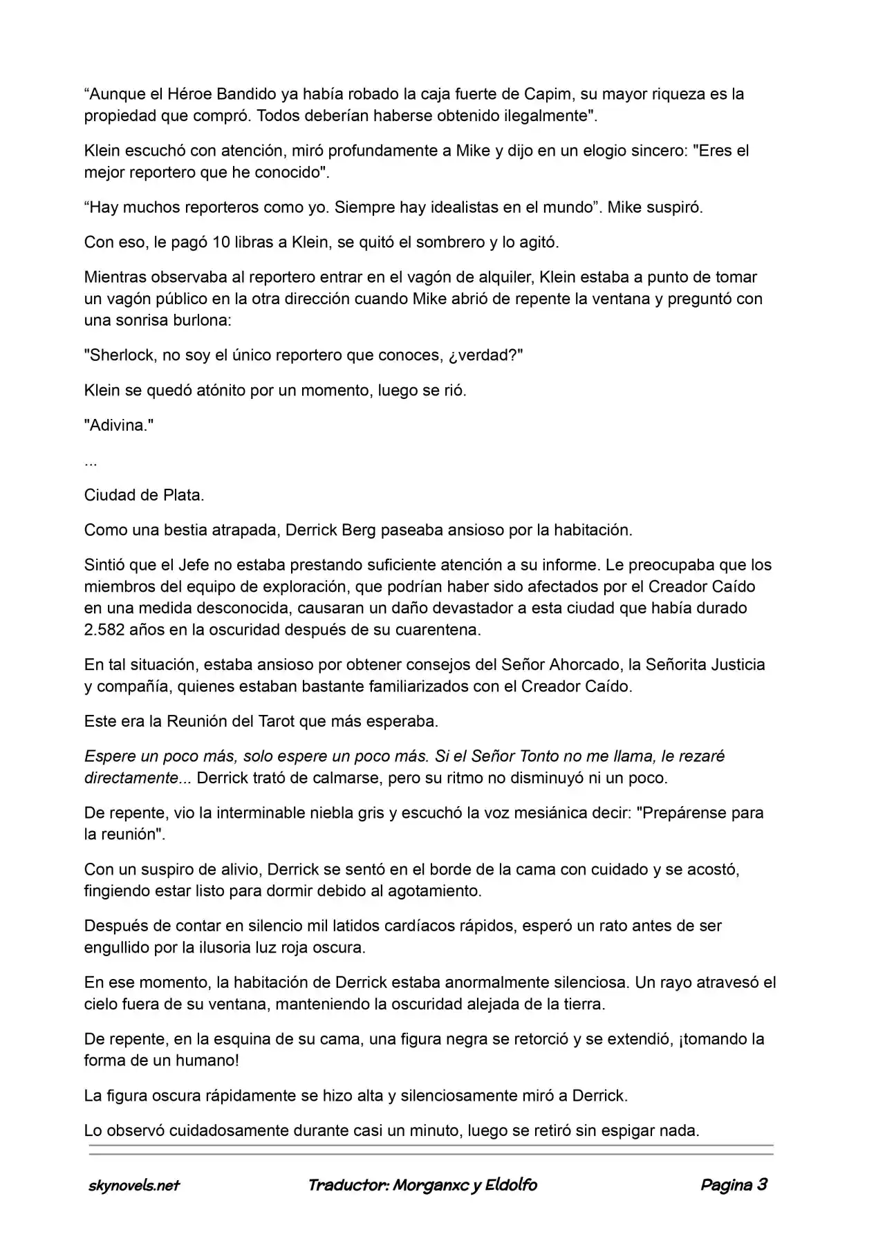 Lord Of The Mysteries (Novela) - Capítulo 390 - Página 3 - LectorTMOo