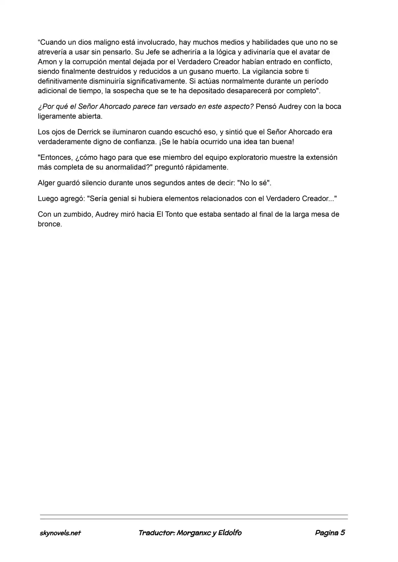 Lord Of The Mysteries (Novela) - Capítulo 393 - Página 5 - LectorTMOo