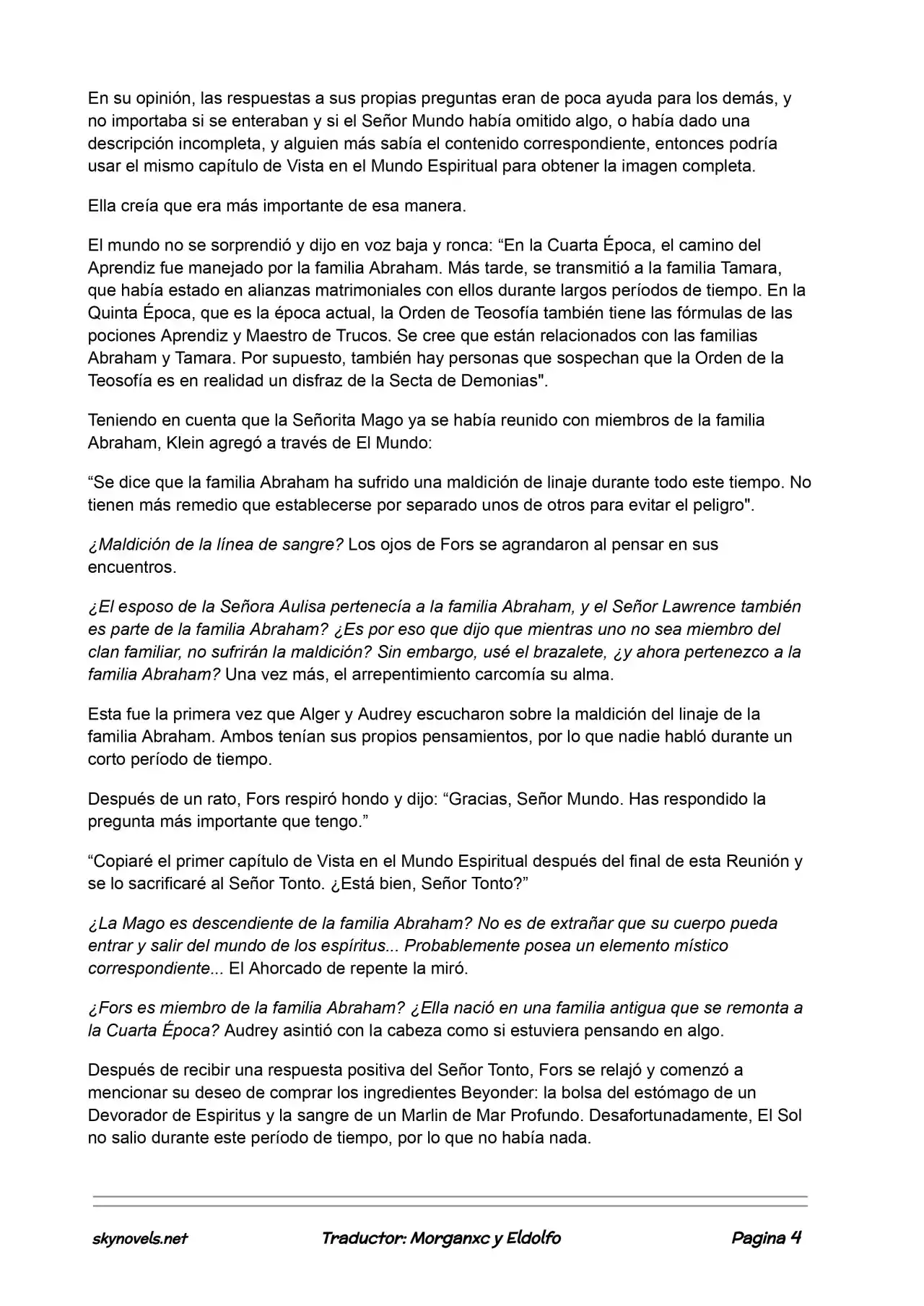 Lord Of The Mysteries (Novela) - Capítulo 394 - Página 4 - LectorTMOo