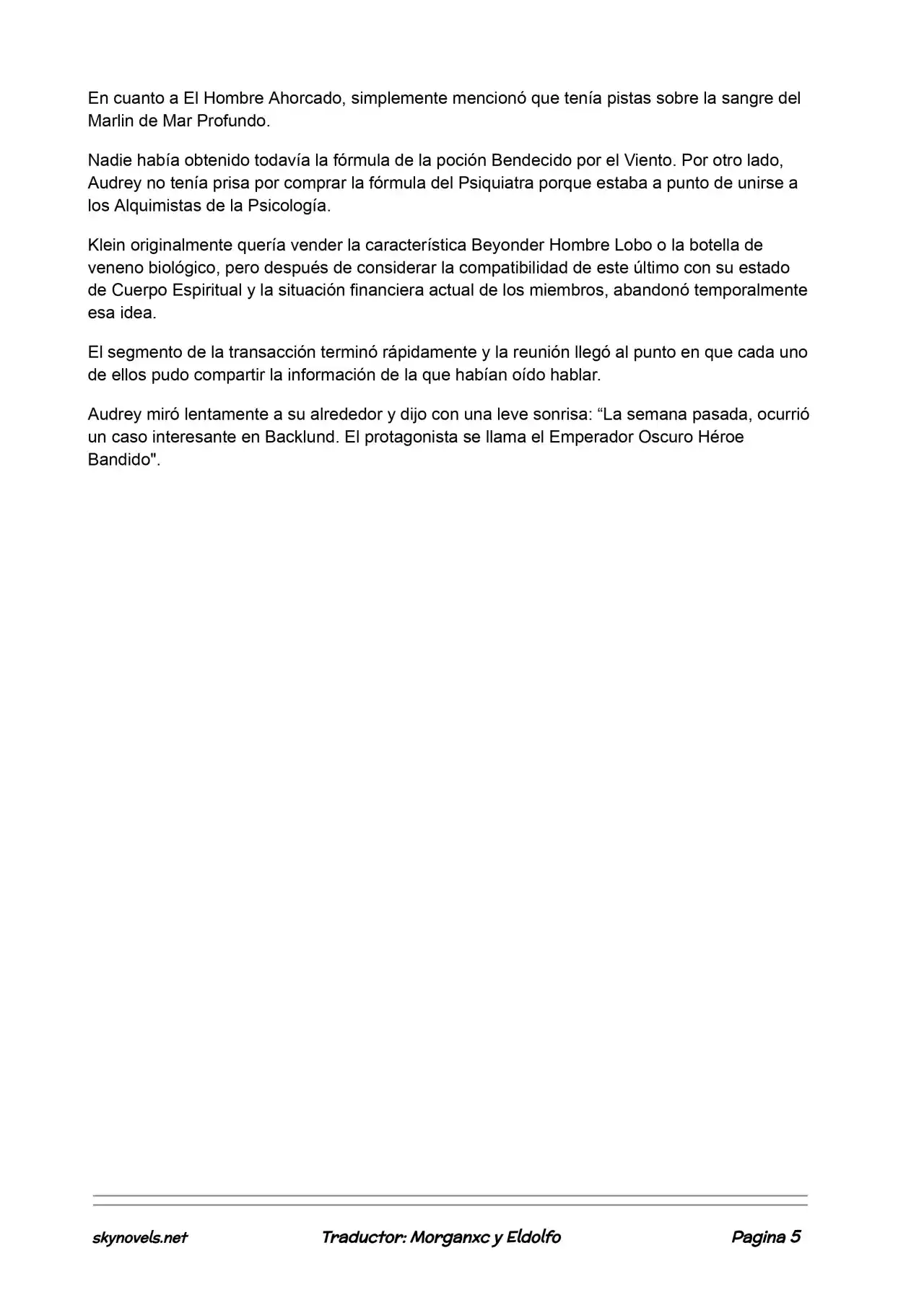 Lord Of The Mysteries (Novela) - Capítulo 394 - Página 5 - LectorTMOo