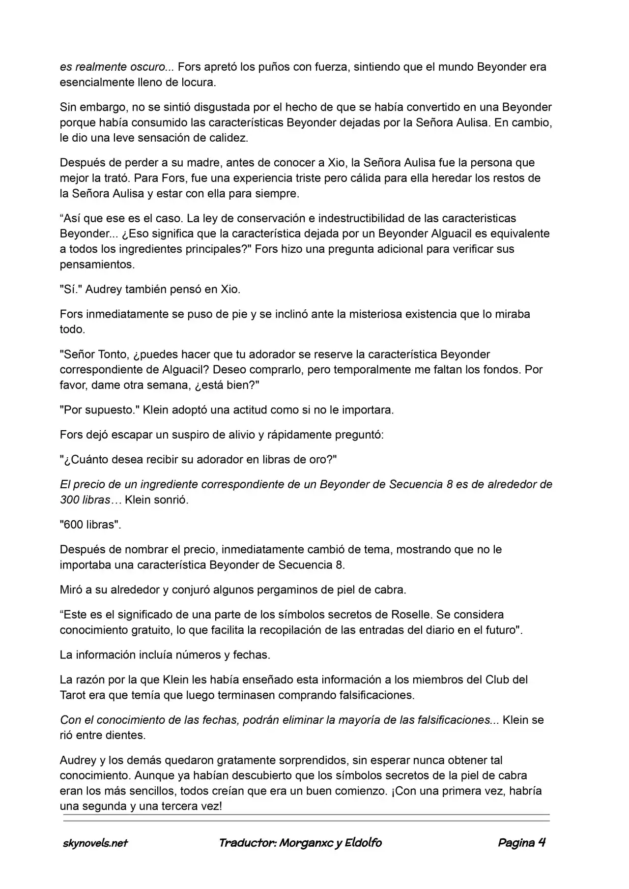 Lord Of The Mysteries (Novela) - Capítulo 395 - Página 4 - LectorTMOo