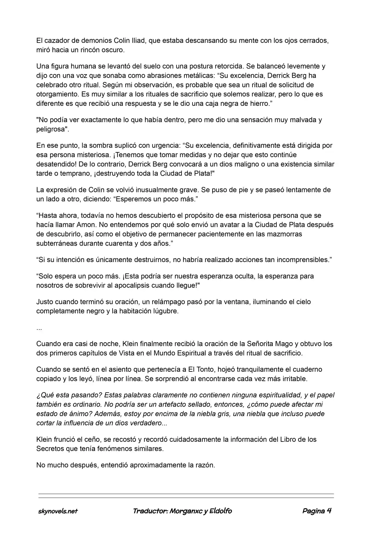 Lord Of The Mysteries (Novela) - Capítulo 396 - Página 4 - LectorTMOo