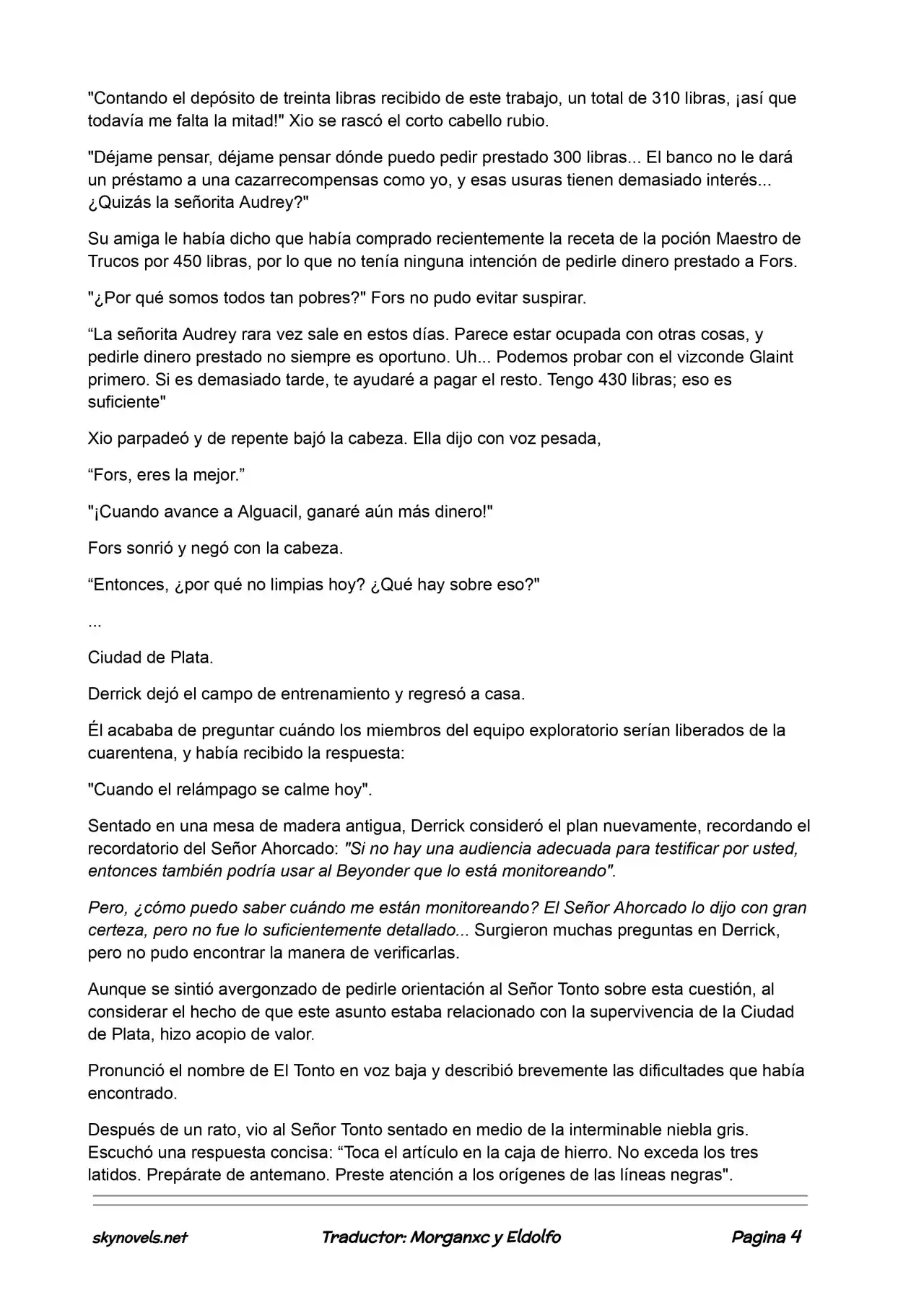 Lord Of The Mysteries (Novela) - Capítulo 397 - Página 4 - LectorTMOo