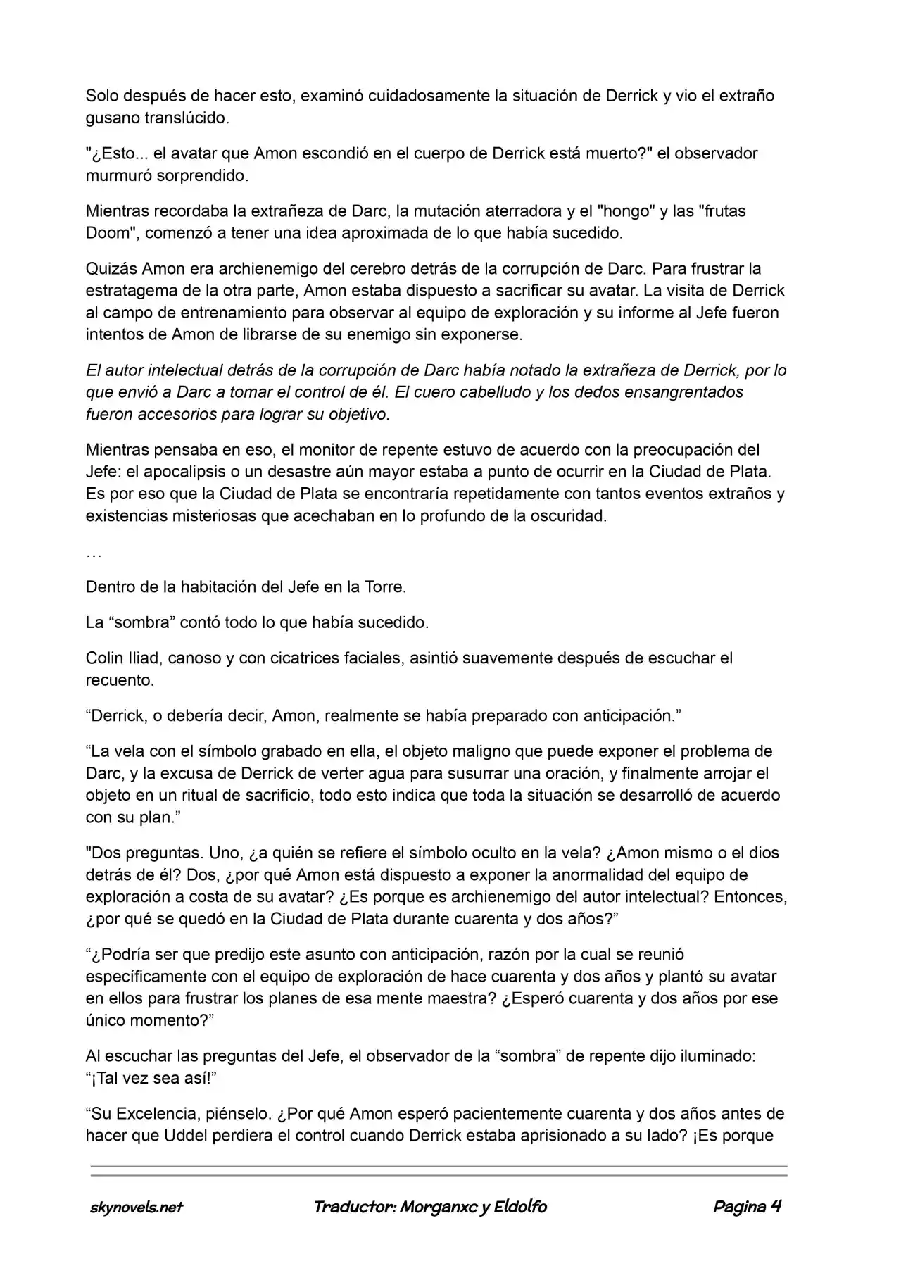 Lord Of The Mysteries (Novela) - Capítulo 399 - Página 4 - LectorTMOo