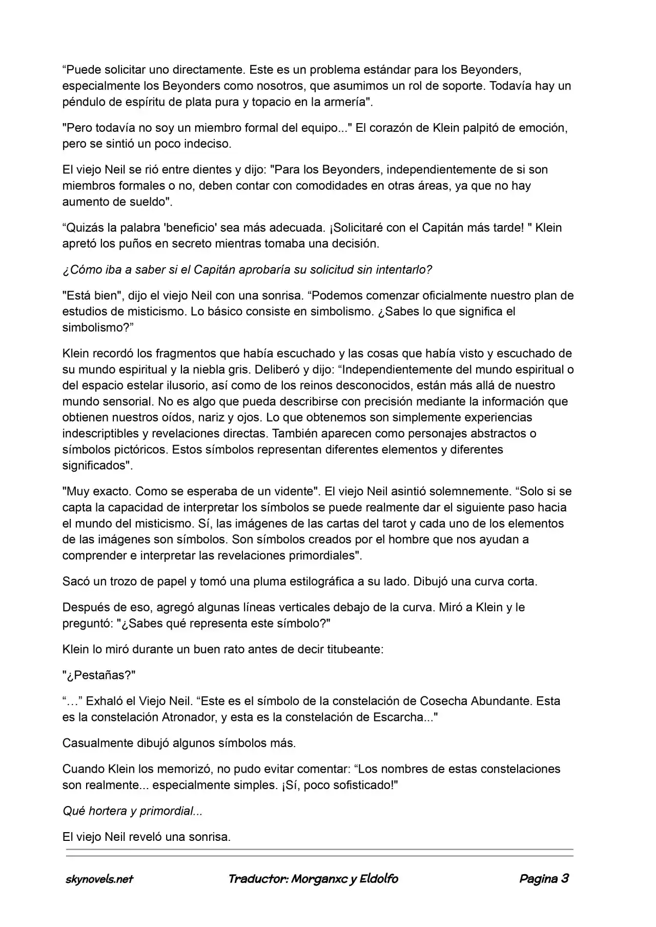 Lord Of The Mysteries (Novela) - Capítulo 40 - Página 3 - LectorTMOo