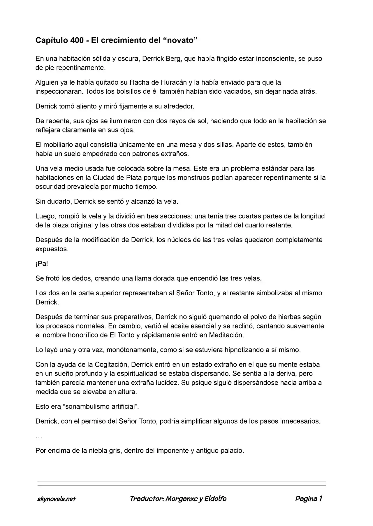 Lord Of The Mysteries (Novela) - Capítulo 400 - Página 1 - LectorTMOo