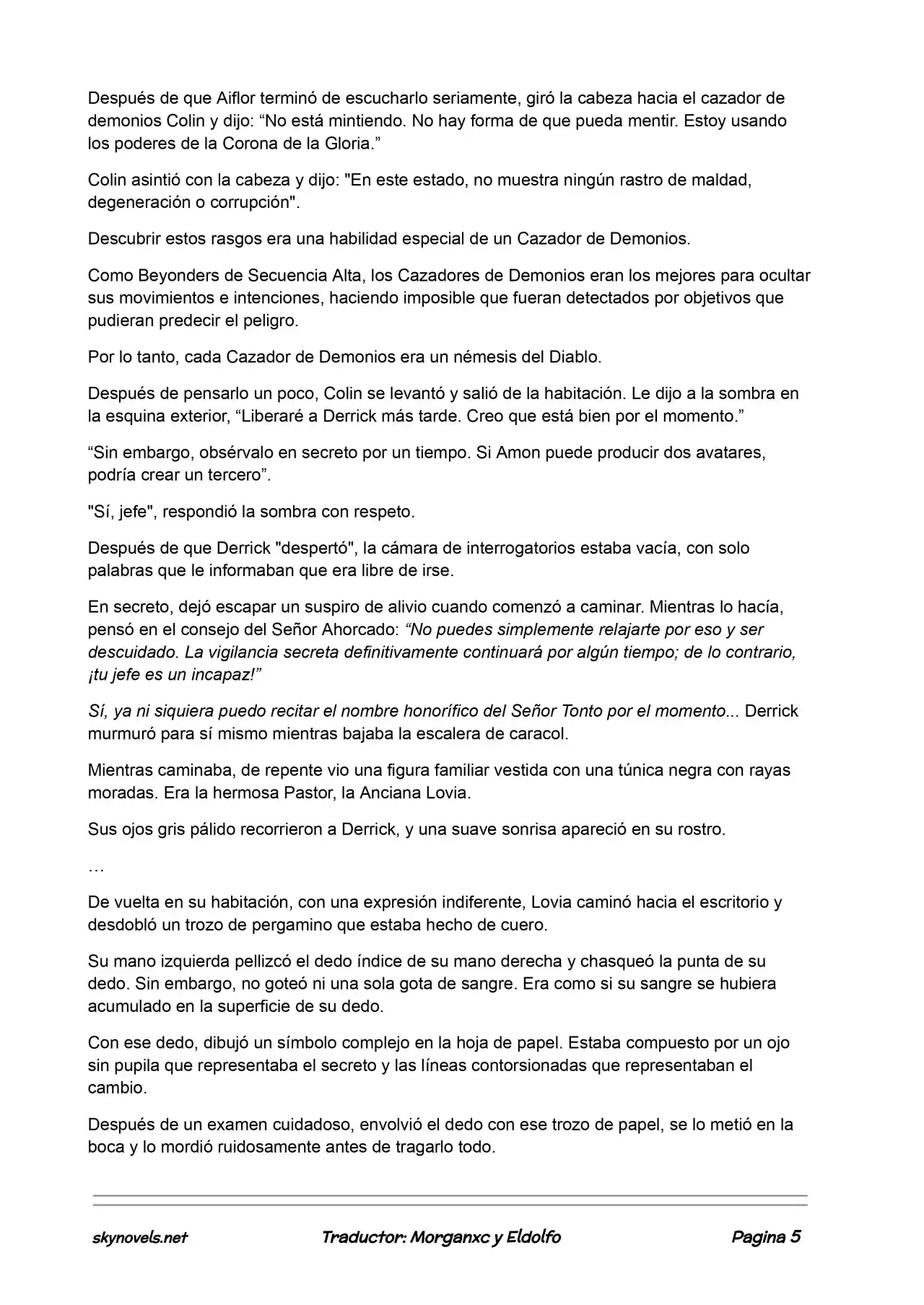 Lord Of The Mysteries (Novela) - Capítulo 400 - Página 5 - LectorTMOo