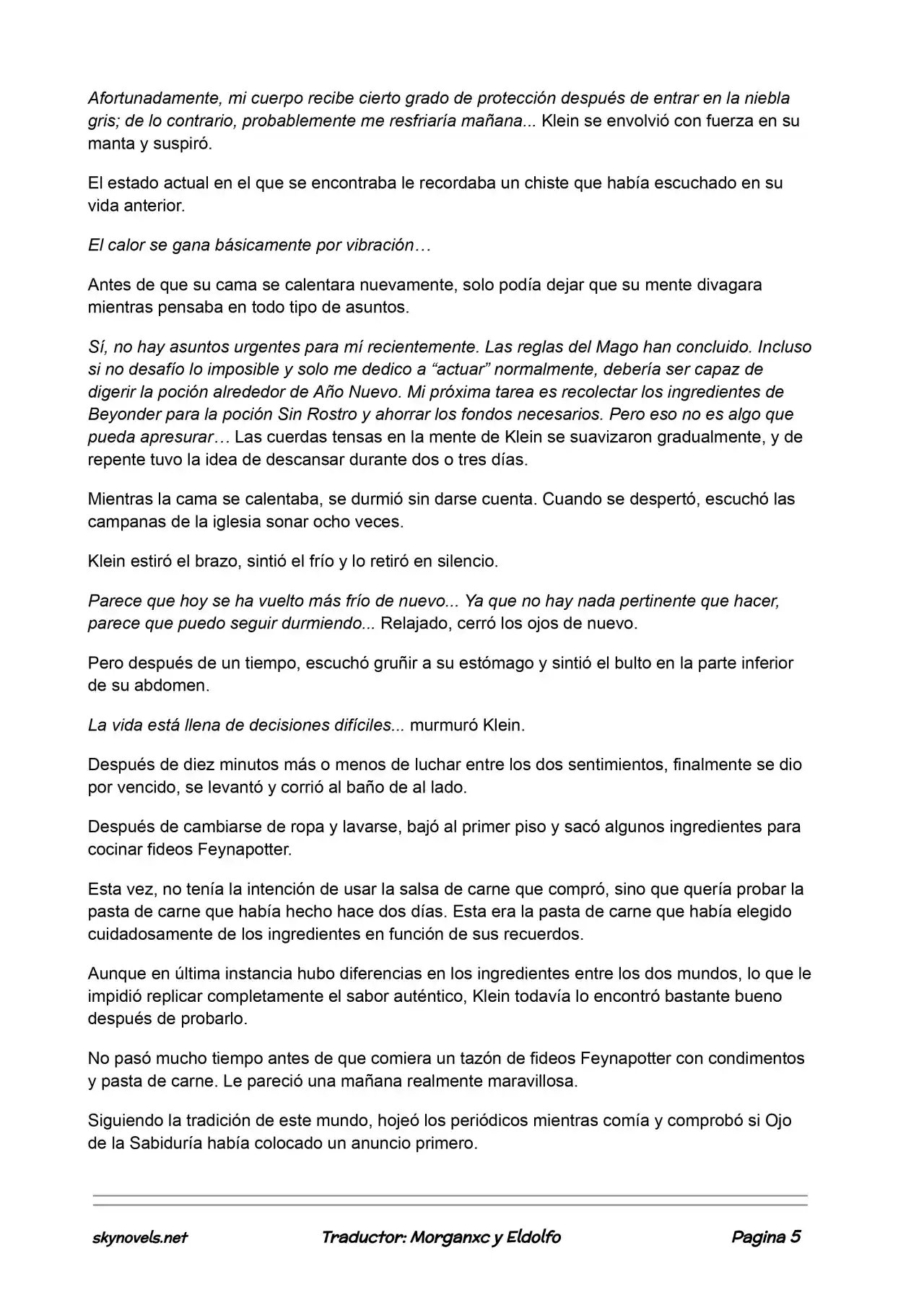 Lord Of The Mysteries (Novela) - Capítulo 401 - Página 5 - LectorTMOo