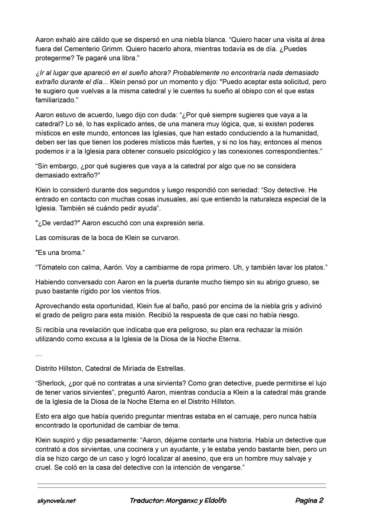 Lord Of The Mysteries (Novela) - Capítulo 402 - Página 2 - LectorTMOo