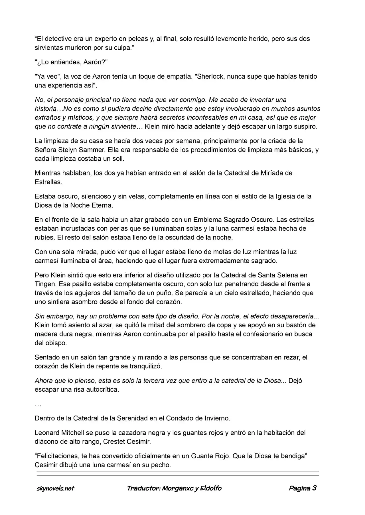 Lord Of The Mysteries (Novela) - Capítulo 402 - Página 3 - LectorTMOo