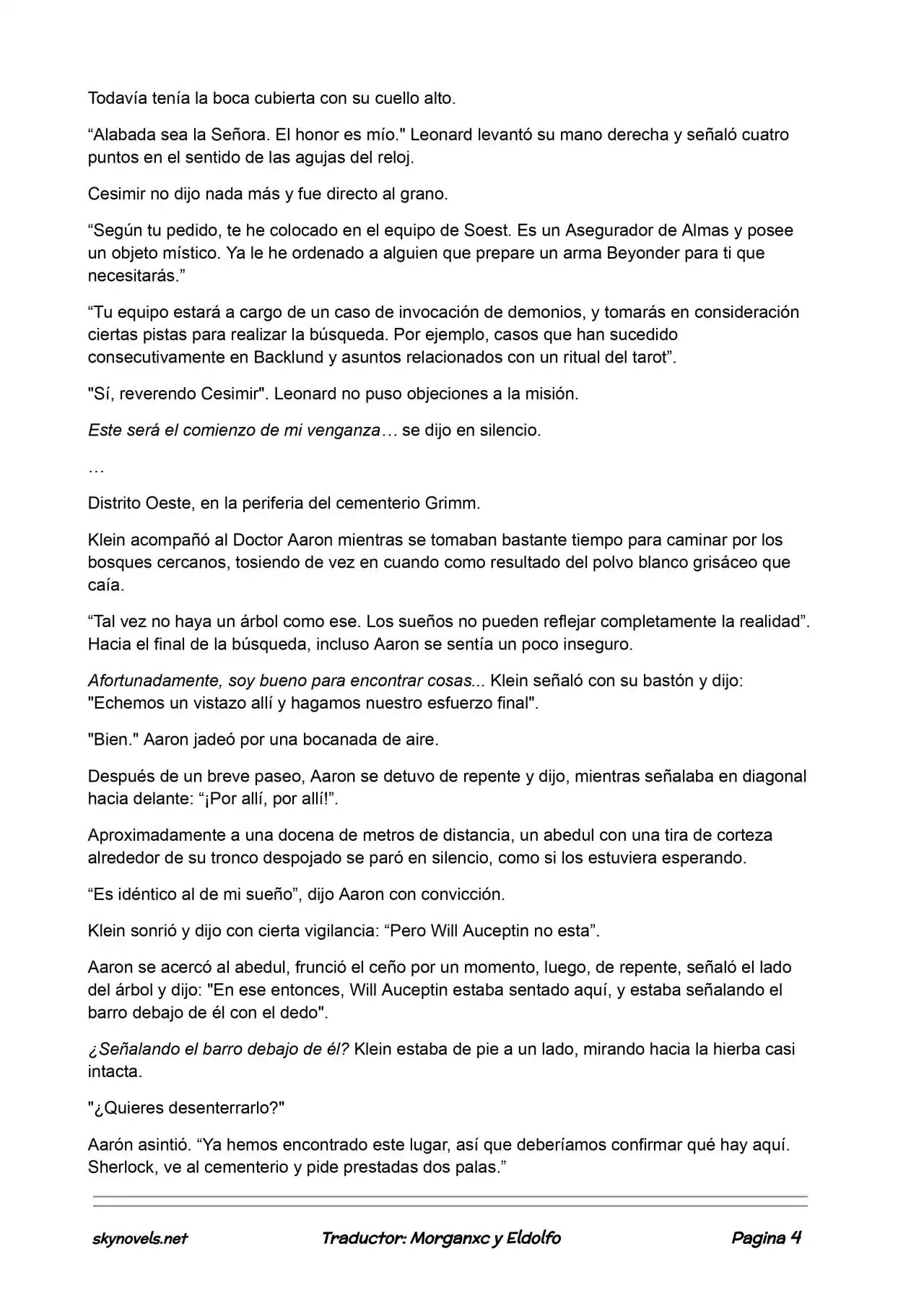 Lord Of The Mysteries (Novela) - Capítulo 402 - Página 4 - LectorTMOo