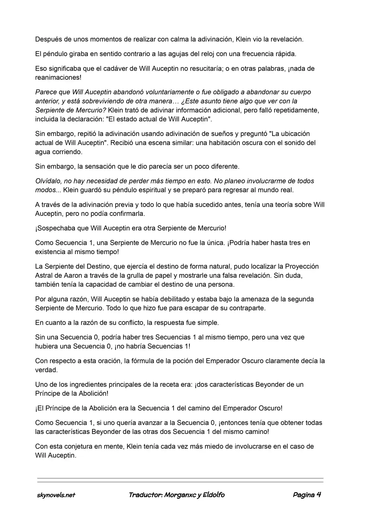 Lord Of The Mysteries (Novela) - Capítulo 404 - Página 4 - LectorTMOo