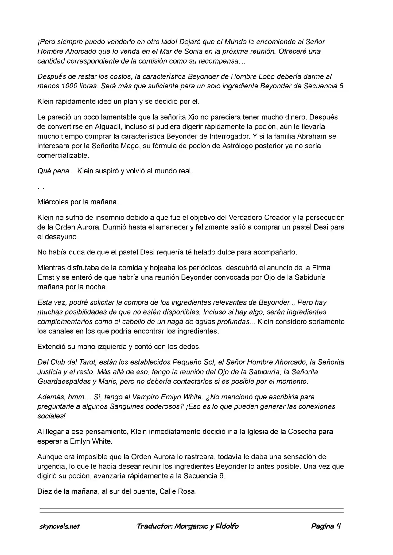 Lord Of The Mysteries (Novela) - Capítulo 406 - Página 4 - LectorTMOo