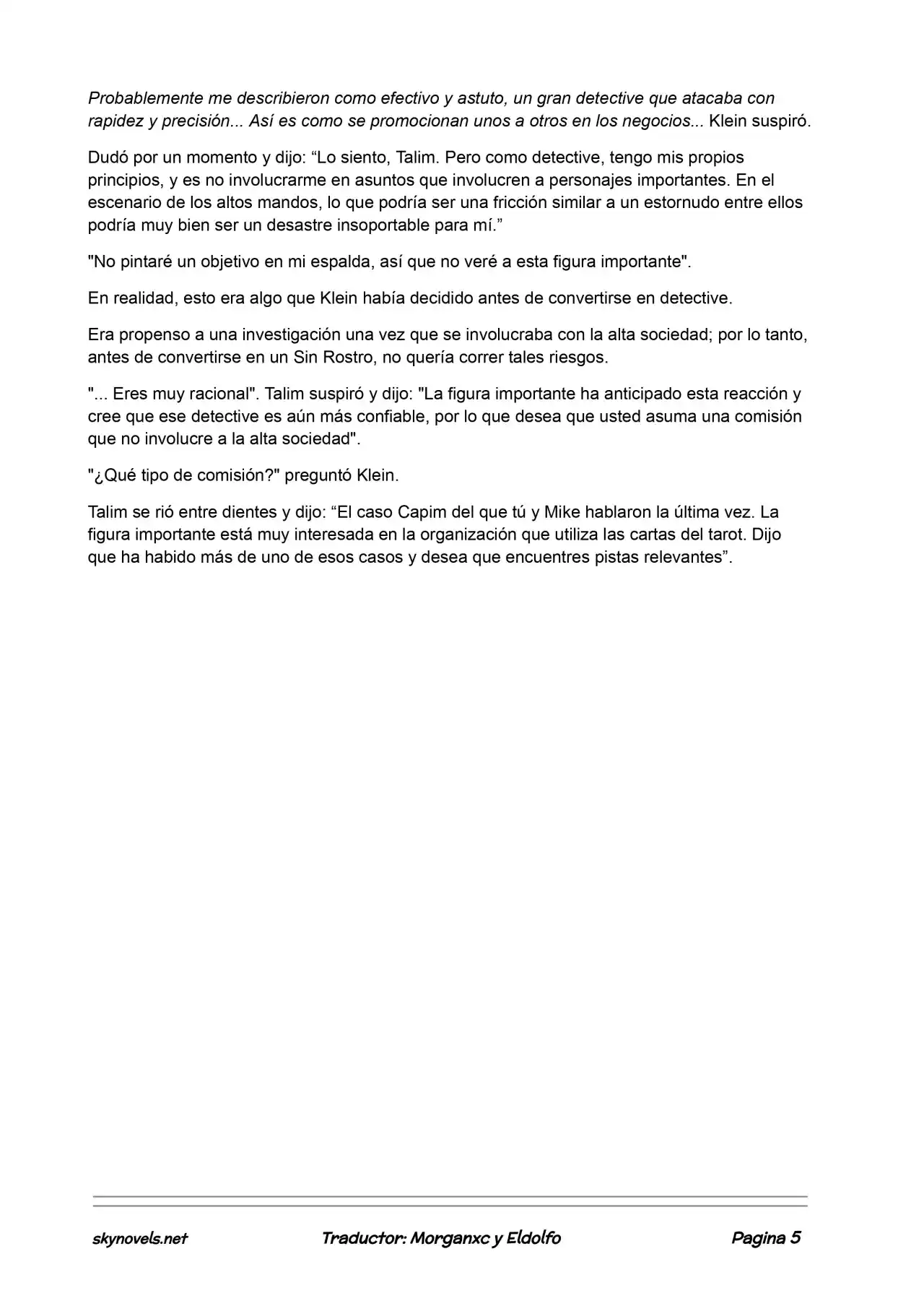 Lord Of The Mysteries (Novela) - Capítulo 408 - Página 5 - LectorTMOo