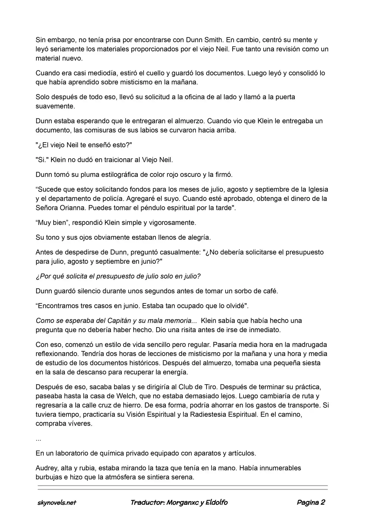 Lord Of The Mysteries (Novela) - Capítulo 41 - Página 2 - LectorTMOo