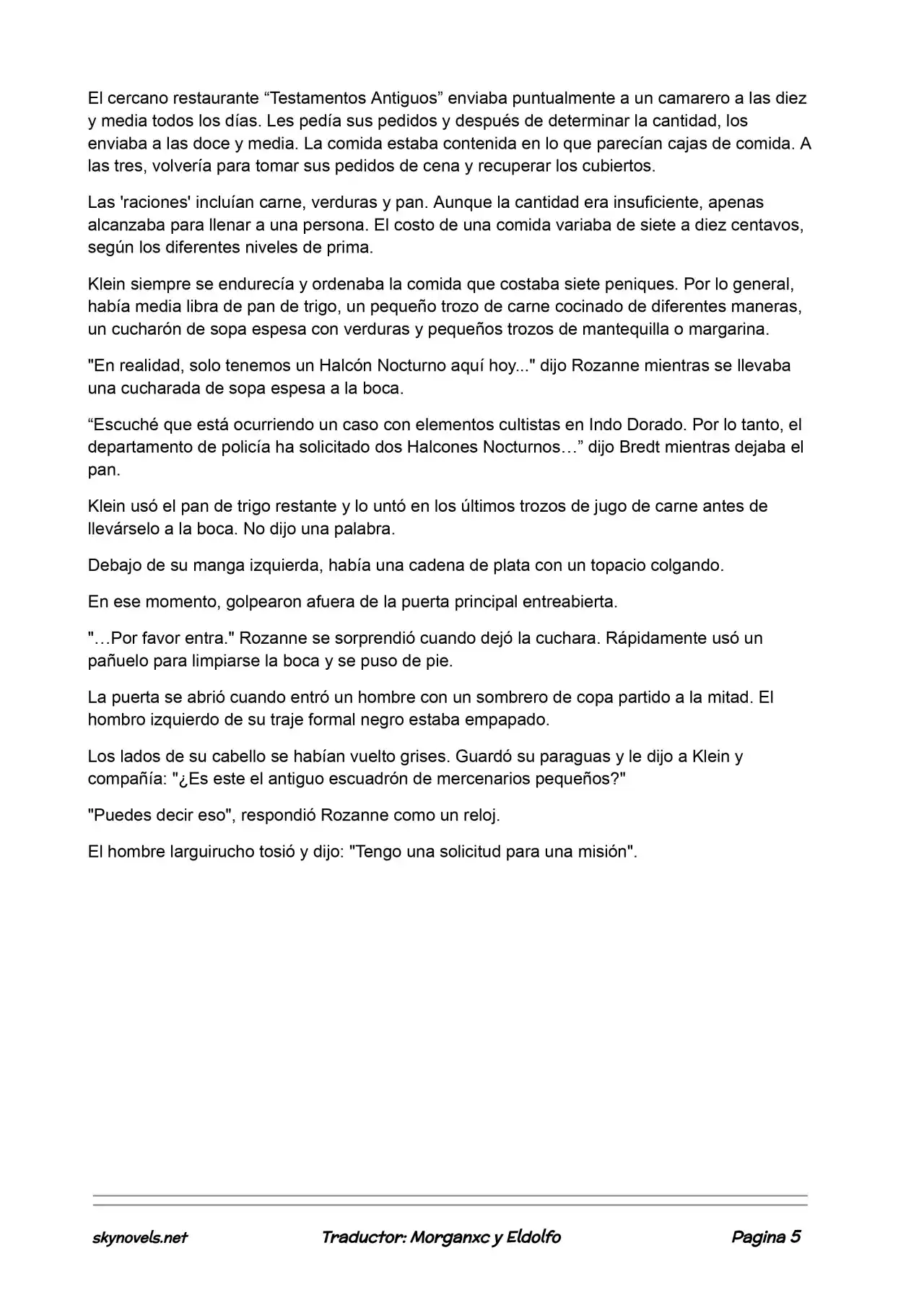 Lord Of The Mysteries (Novela) - Capítulo 41 - Página 5 - LectorTMOo