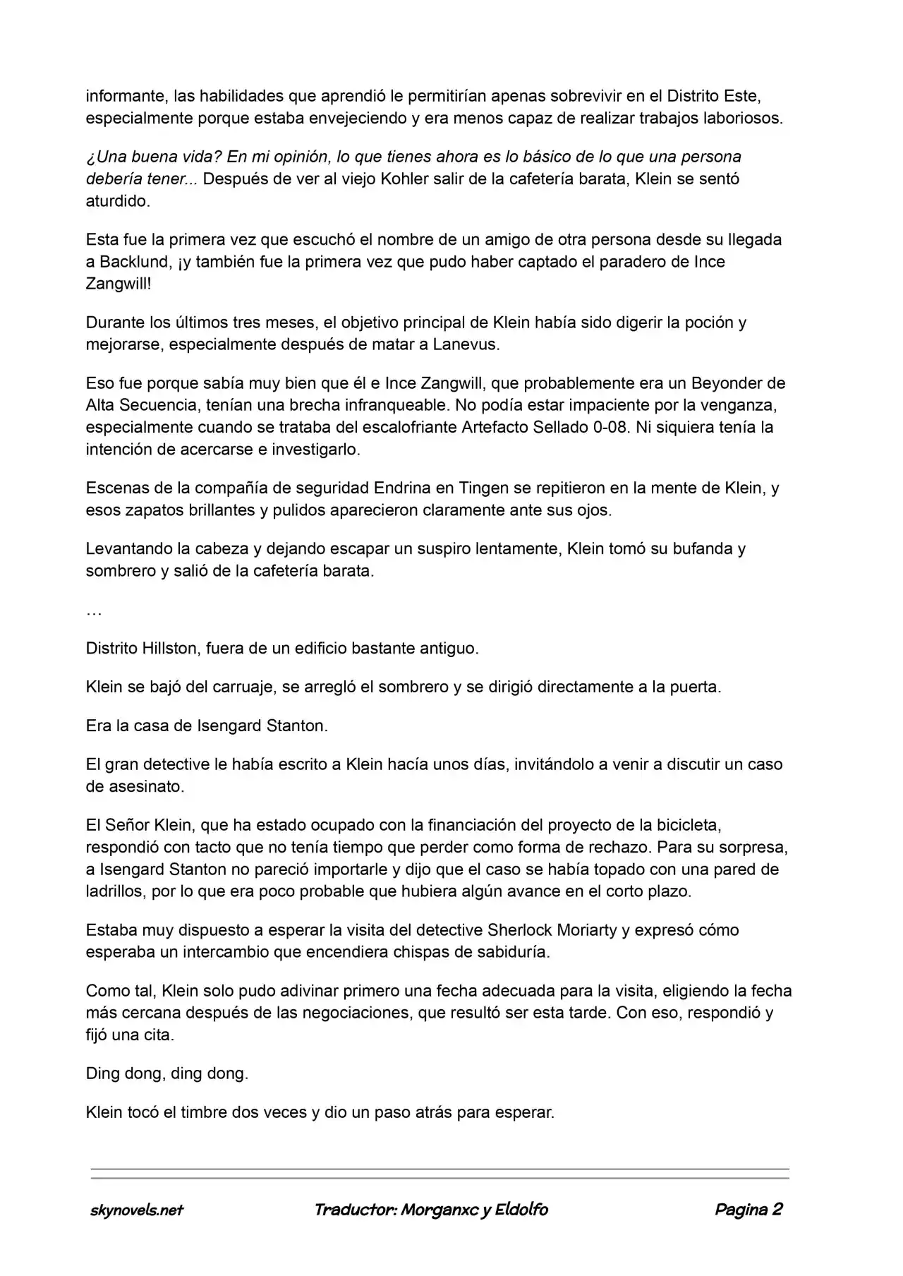 Lord Of The Mysteries (Novela) - Capítulo 411 - Página 2 - LectorTMOo