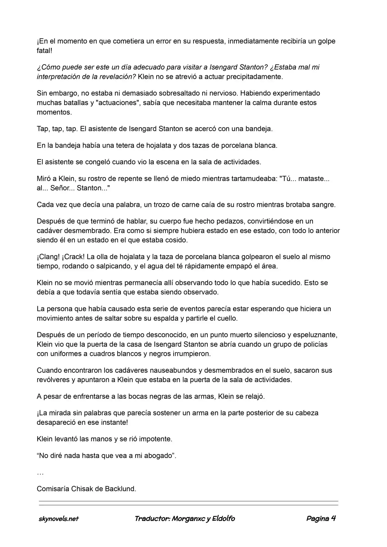 Lord Of The Mysteries (Novela) - Capítulo 411 - Página 4 - LectorTMOo