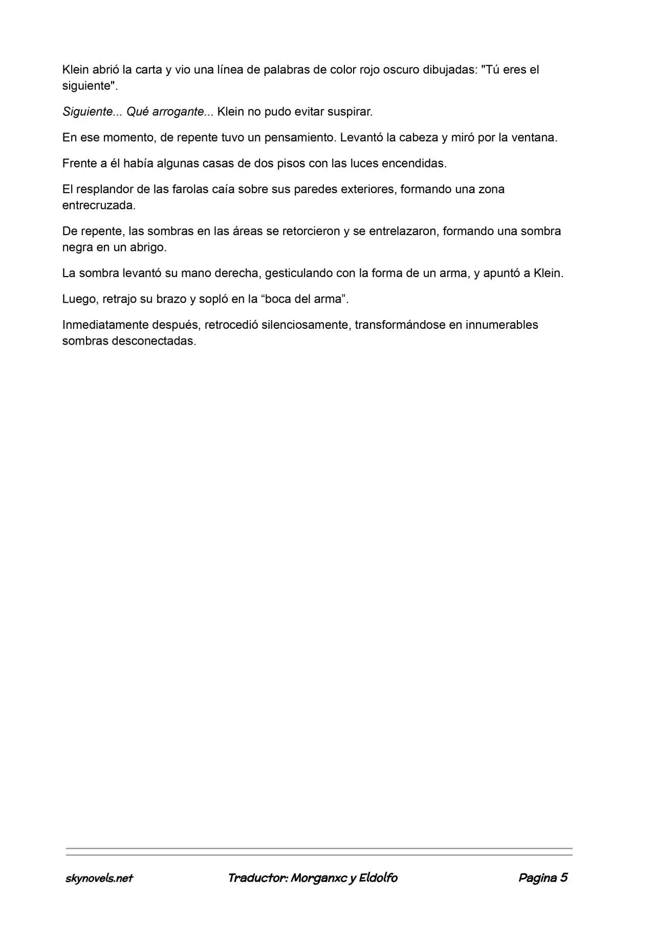 Lord Of The Mysteries (Novela) - Capítulo 412 - Página 5 - LectorTMOo