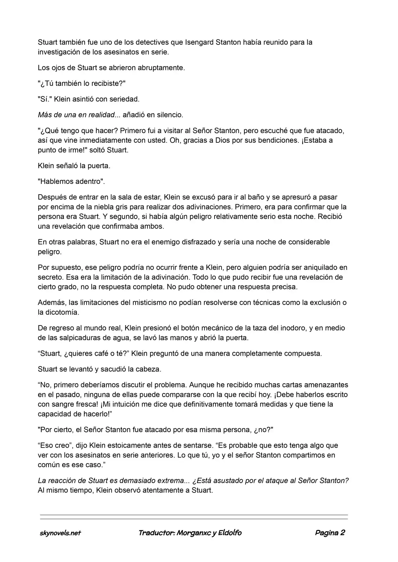Lord Of The Mysteries (Novela) - Capítulo 413 - Página 2 - LectorTMOo
