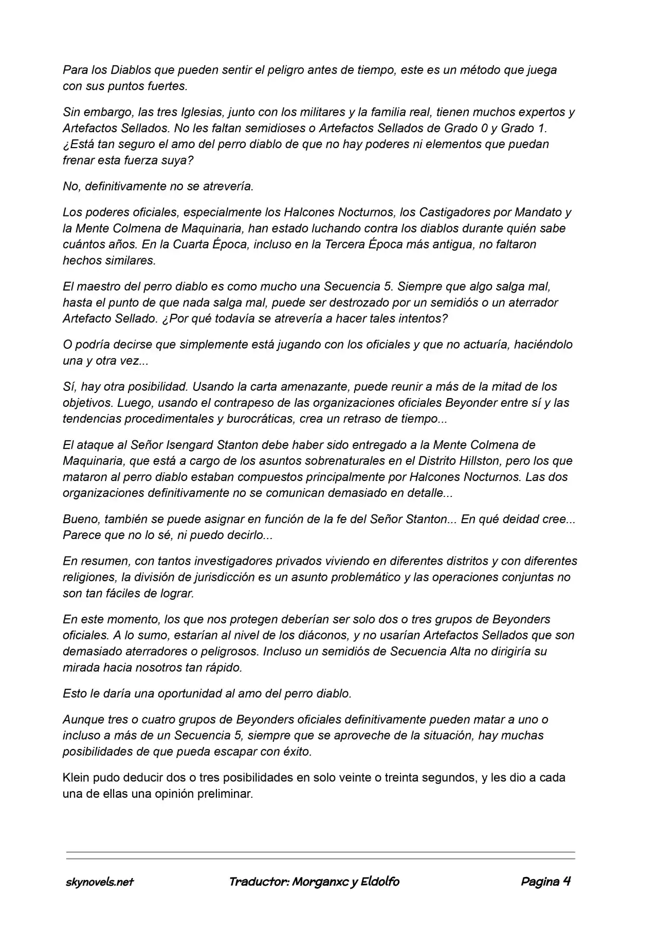 Lord Of The Mysteries (Novela) - Capítulo 413 - Página 4 - LectorTMOo
