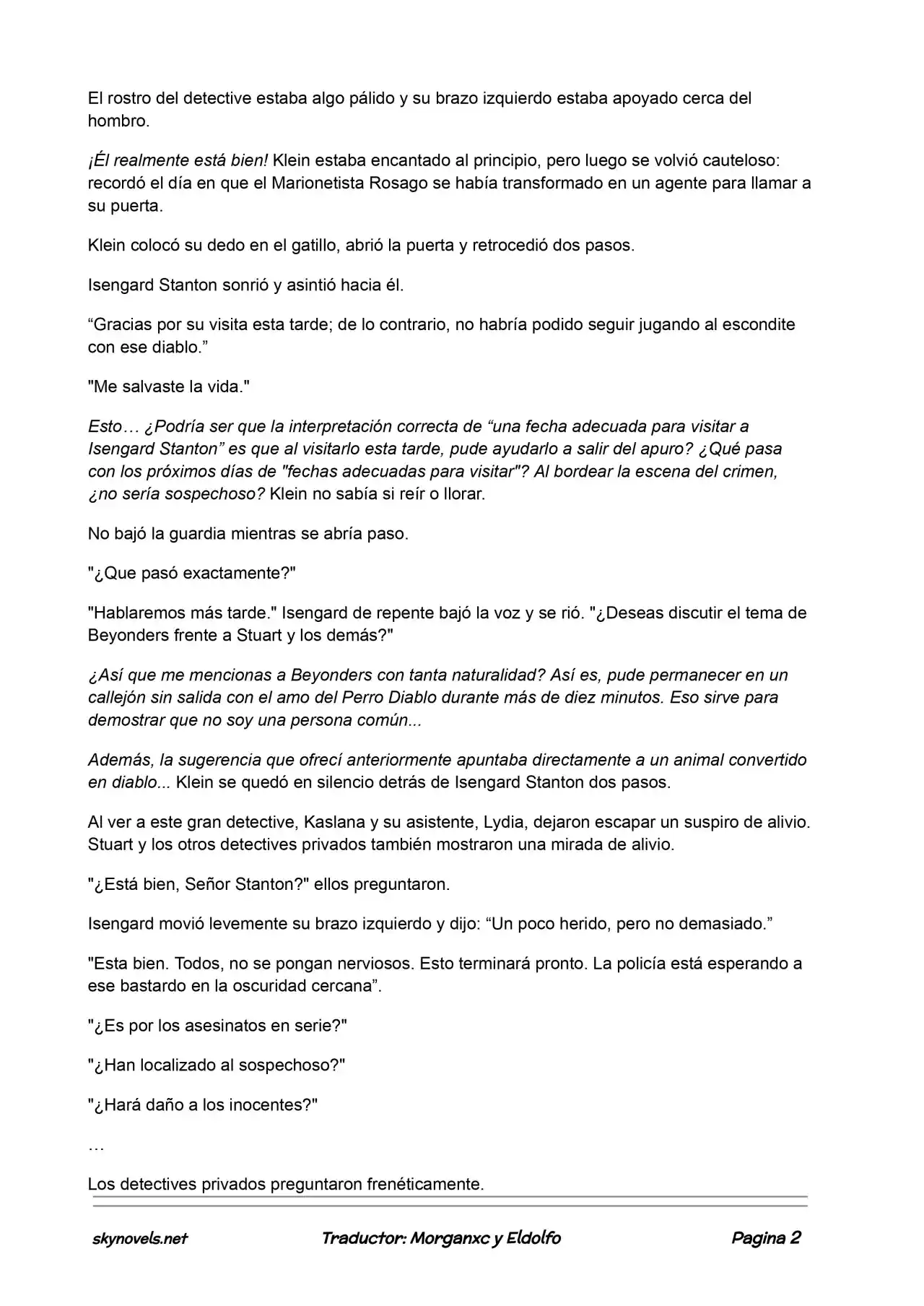 Lord Of The Mysteries (Novela) - Capítulo 414 - Página 2 - LectorTMOo