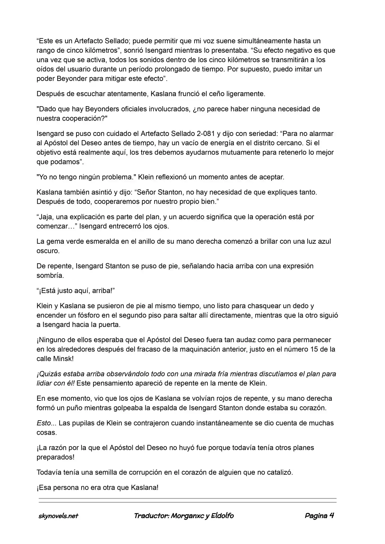Lord Of The Mysteries (Novela) - Capítulo 415 - Página 4 - LectorTMOo