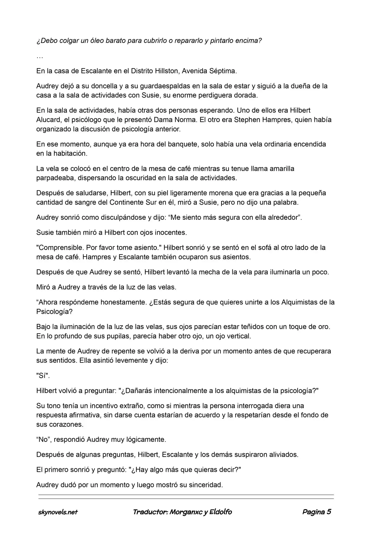 Lord Of The Mysteries (Novela) - Capítulo 417 - Página 5 - LectorTMOo