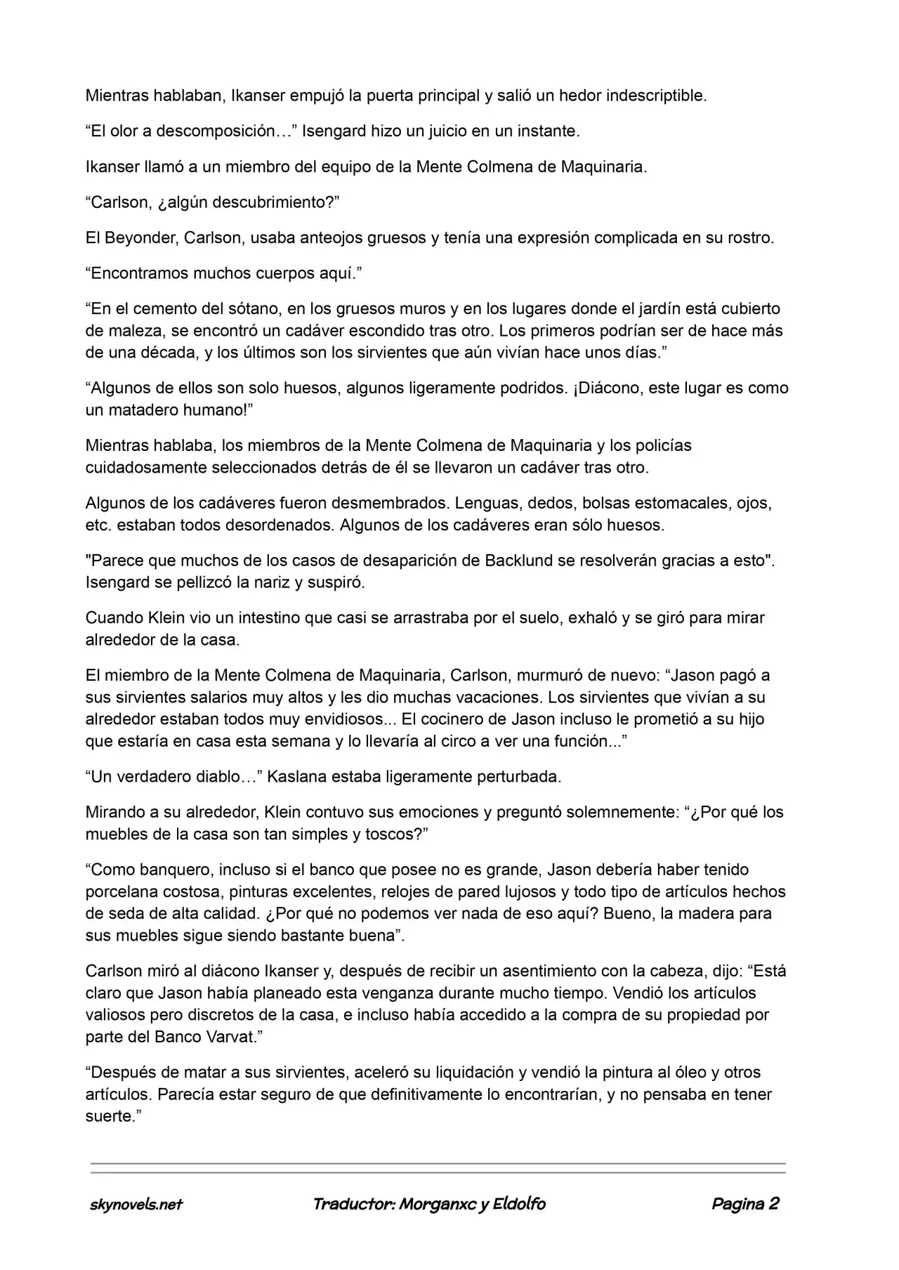 Lord Of The Mysteries (Novela) - Capítulo 420 - Página 2 - LectorTMOo