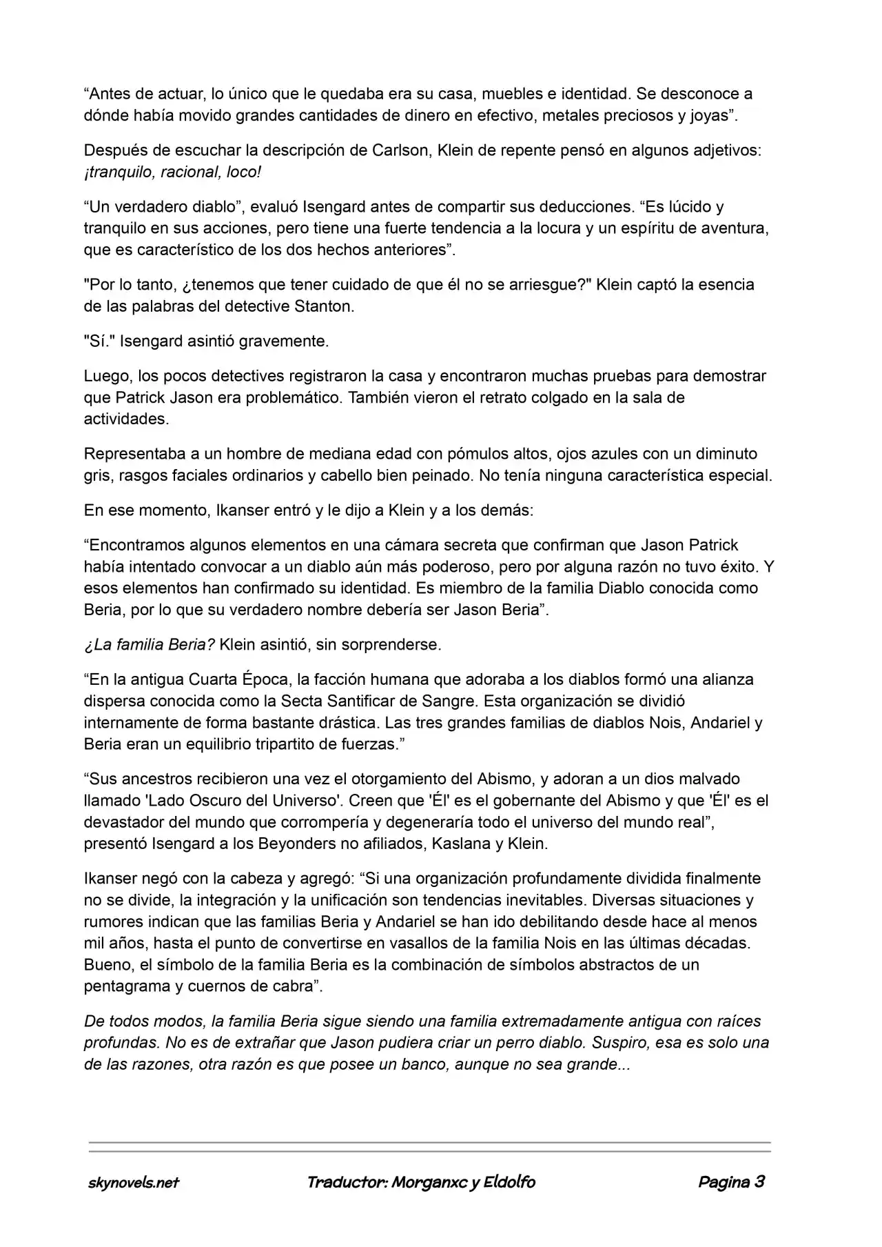 Lord Of The Mysteries (Novela) - Capítulo 420 - Página 3 - LectorTMOo