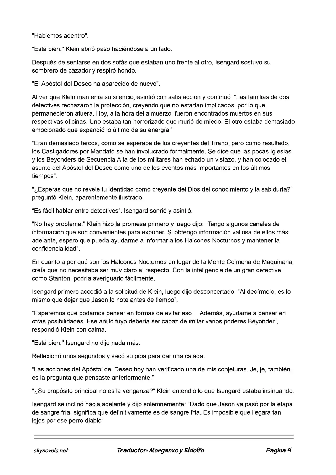 Lord Of The Mysteries (Novela) - Capítulo 422 - Página 4 - LectorTMOo