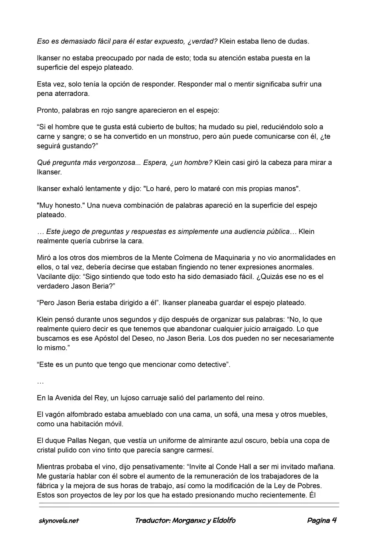 Lord Of The Mysteries (Novela) - Capítulo 423 - Página 4 - LectorTMOo