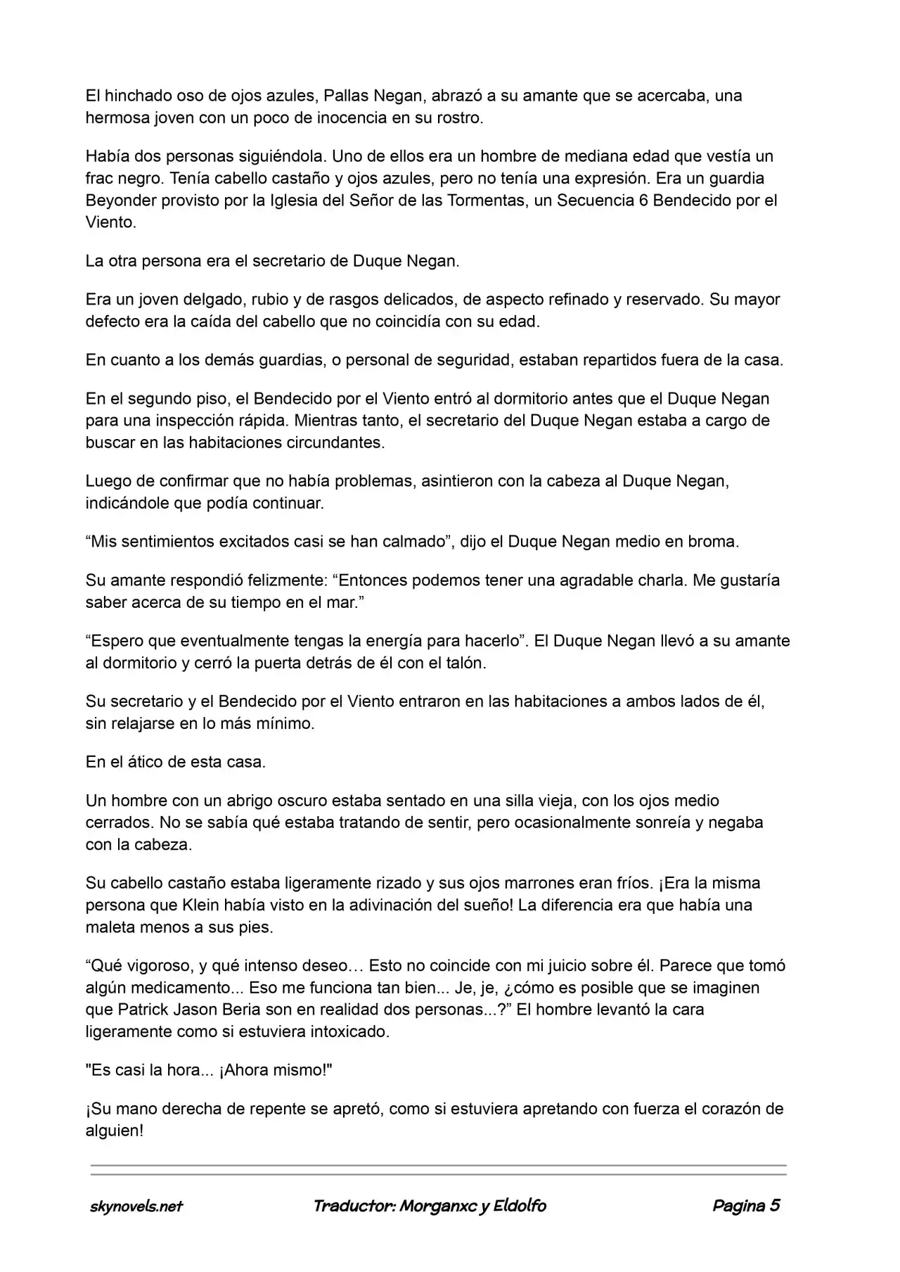 Lord Of The Mysteries (Novela) - Capítulo 424 - Página 5 - LectorTMOo