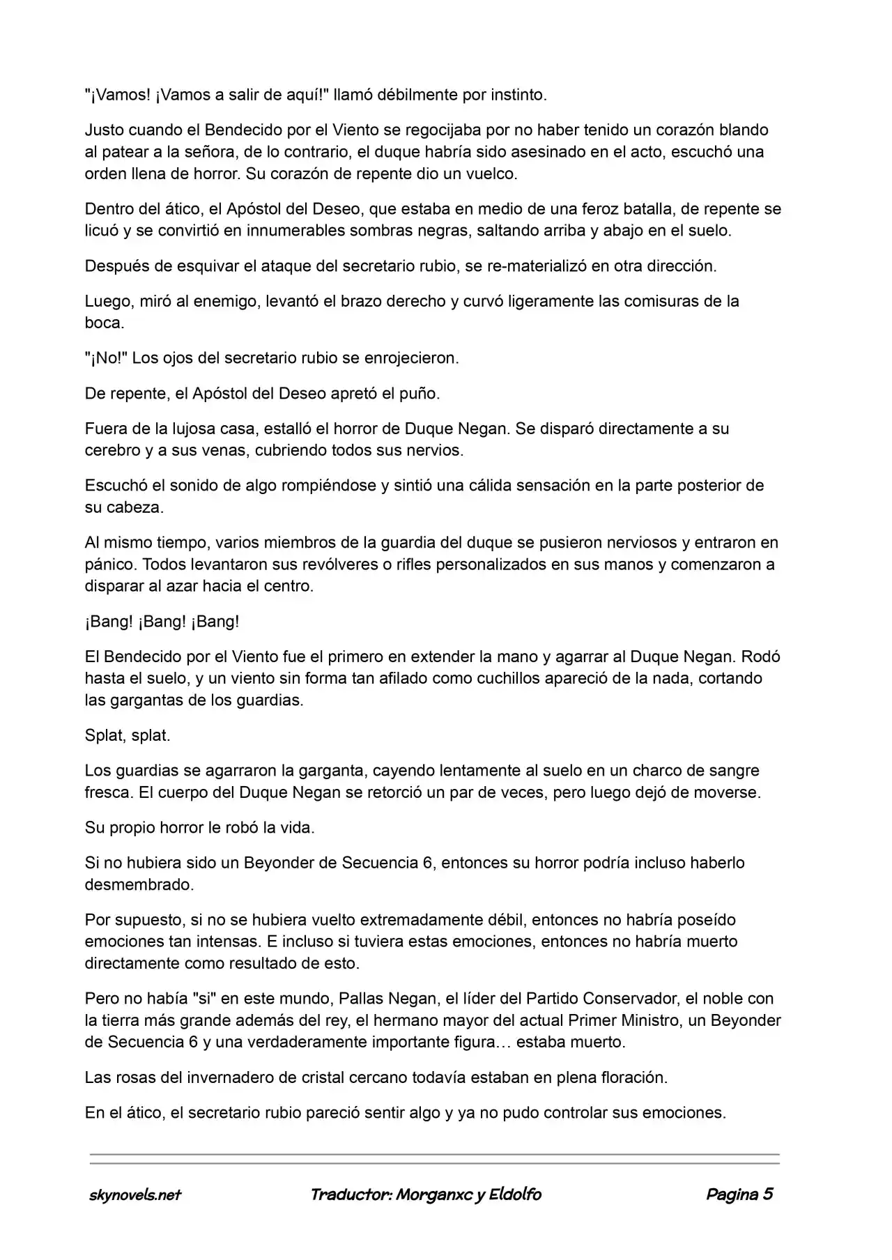 Lord Of The Mysteries (Novela) - Capítulo 425 - Página 5 - LectorTMOo