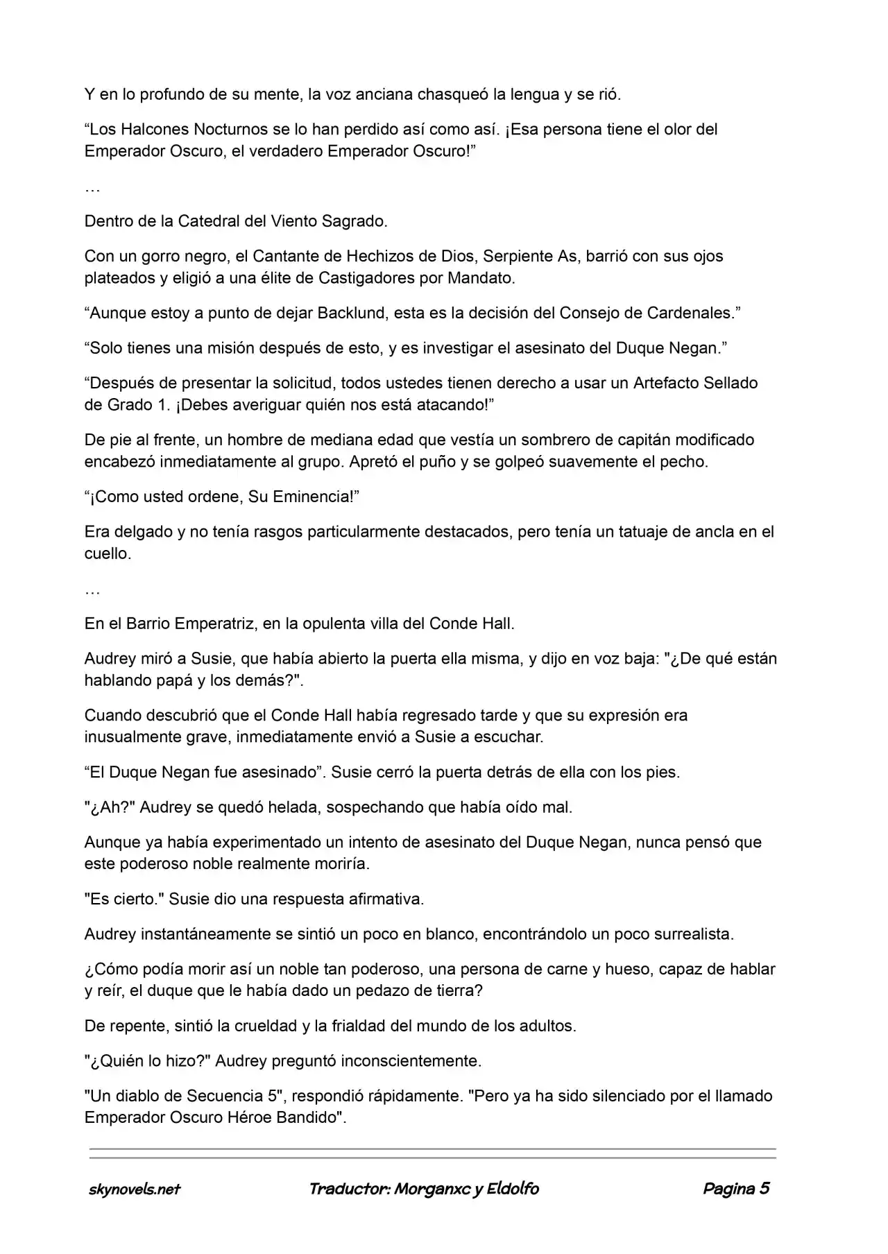 Lord Of The Mysteries (Novela) - Capítulo 429 - Página 5 - LectorTMOo