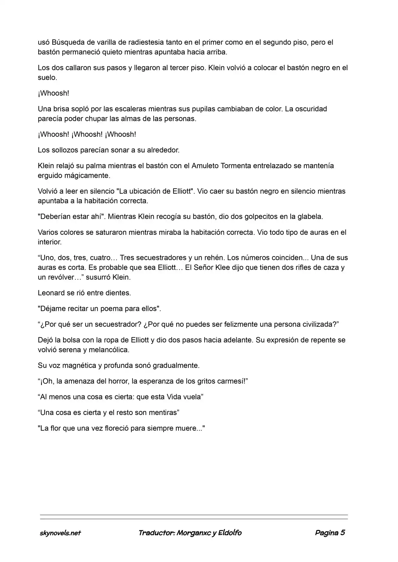 Lord Of The Mysteries (Novela) - Capítulo 43 - Página 5 - LectorTMOo