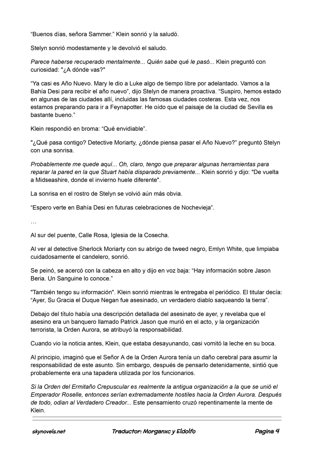 Lord Of The Mysteries (Novela) - Capítulo 430 - Página 4 - LectorTMOo