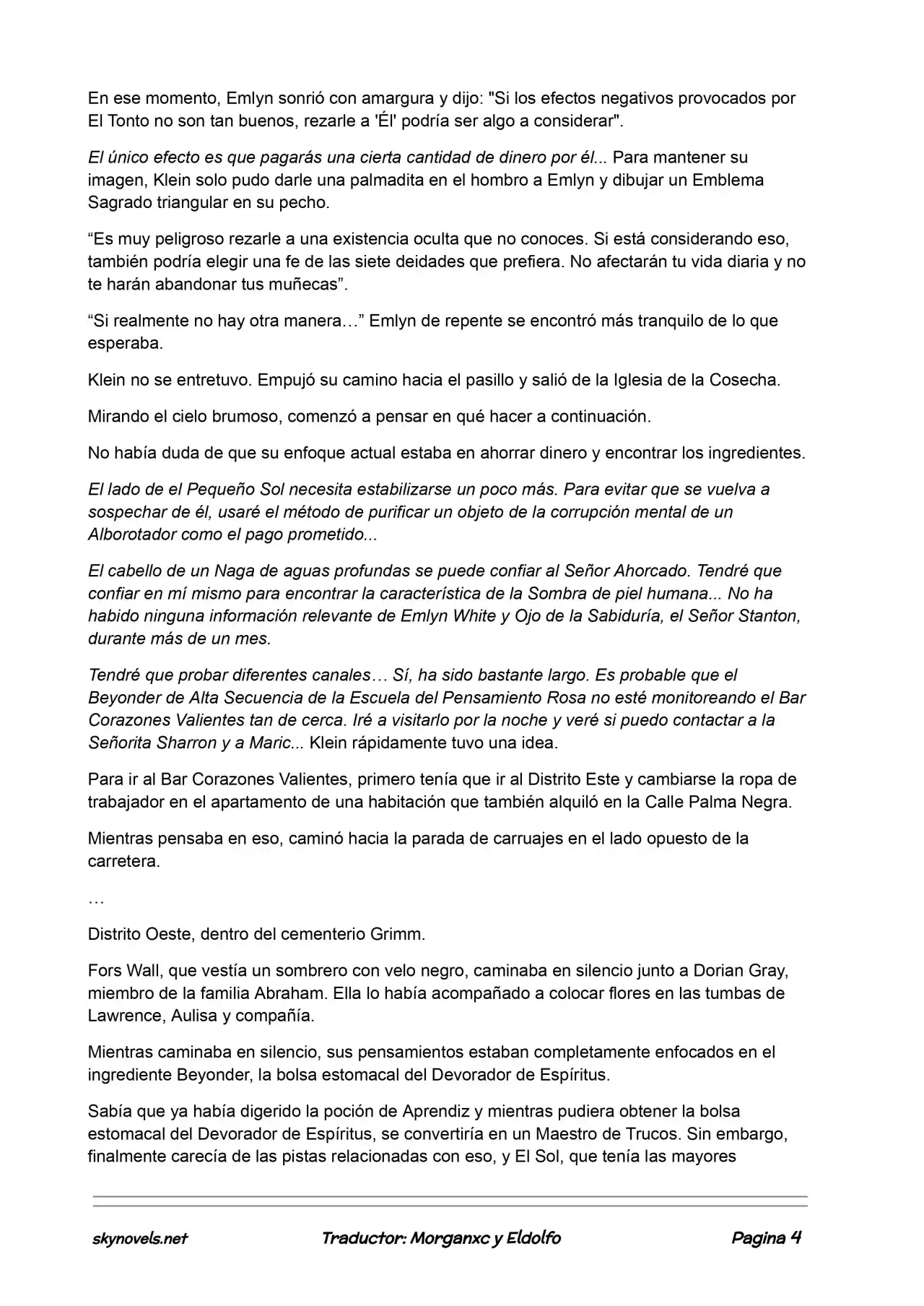 Lord Of The Mysteries (Novela) - Capítulo 431 - Página 4 - LectorTMOo